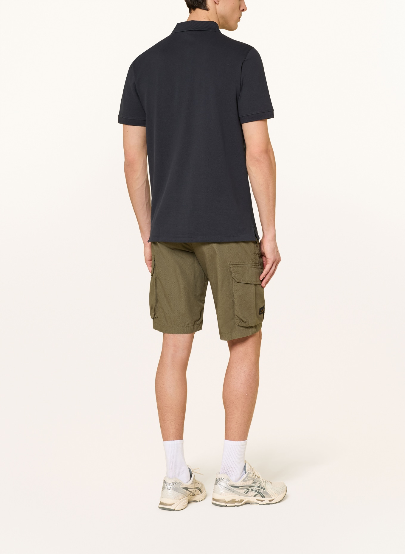 camel active Koszulka polo z pikowanym wzorem: GRANATOWY