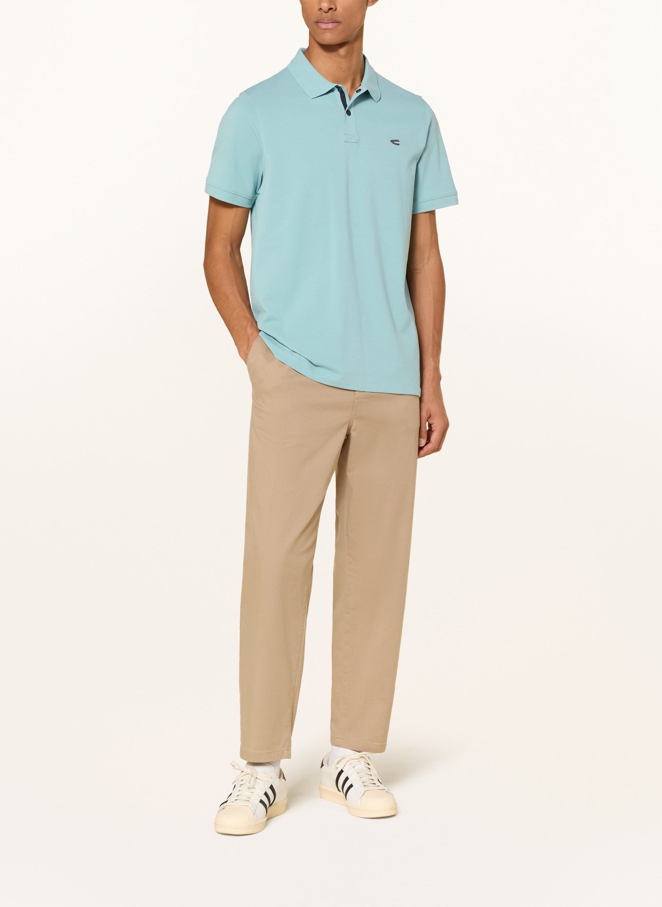 camel active Piqué-Poloshirt: PETROL