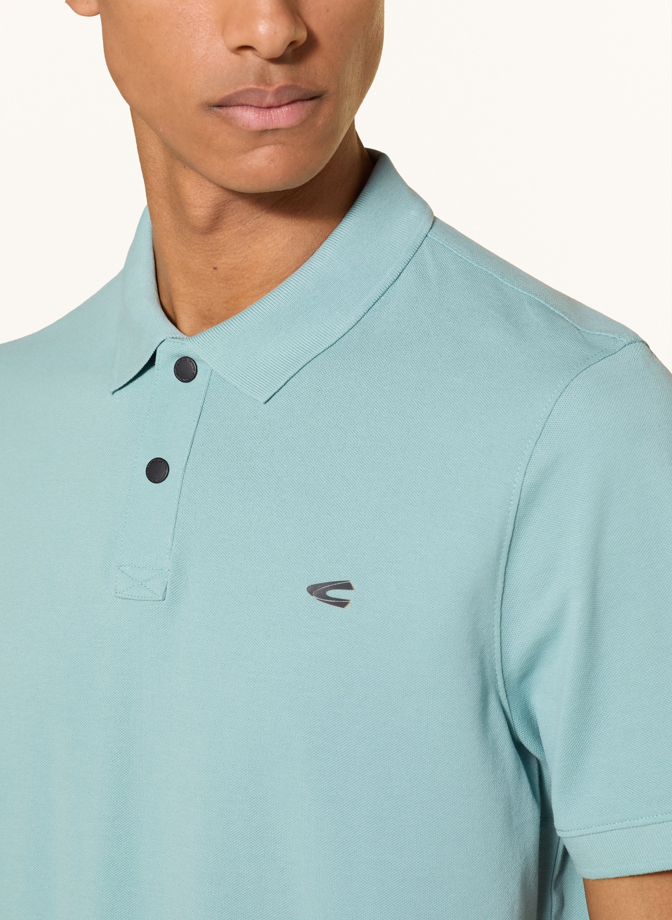 camel active Piqué-Poloshirt: PETROL