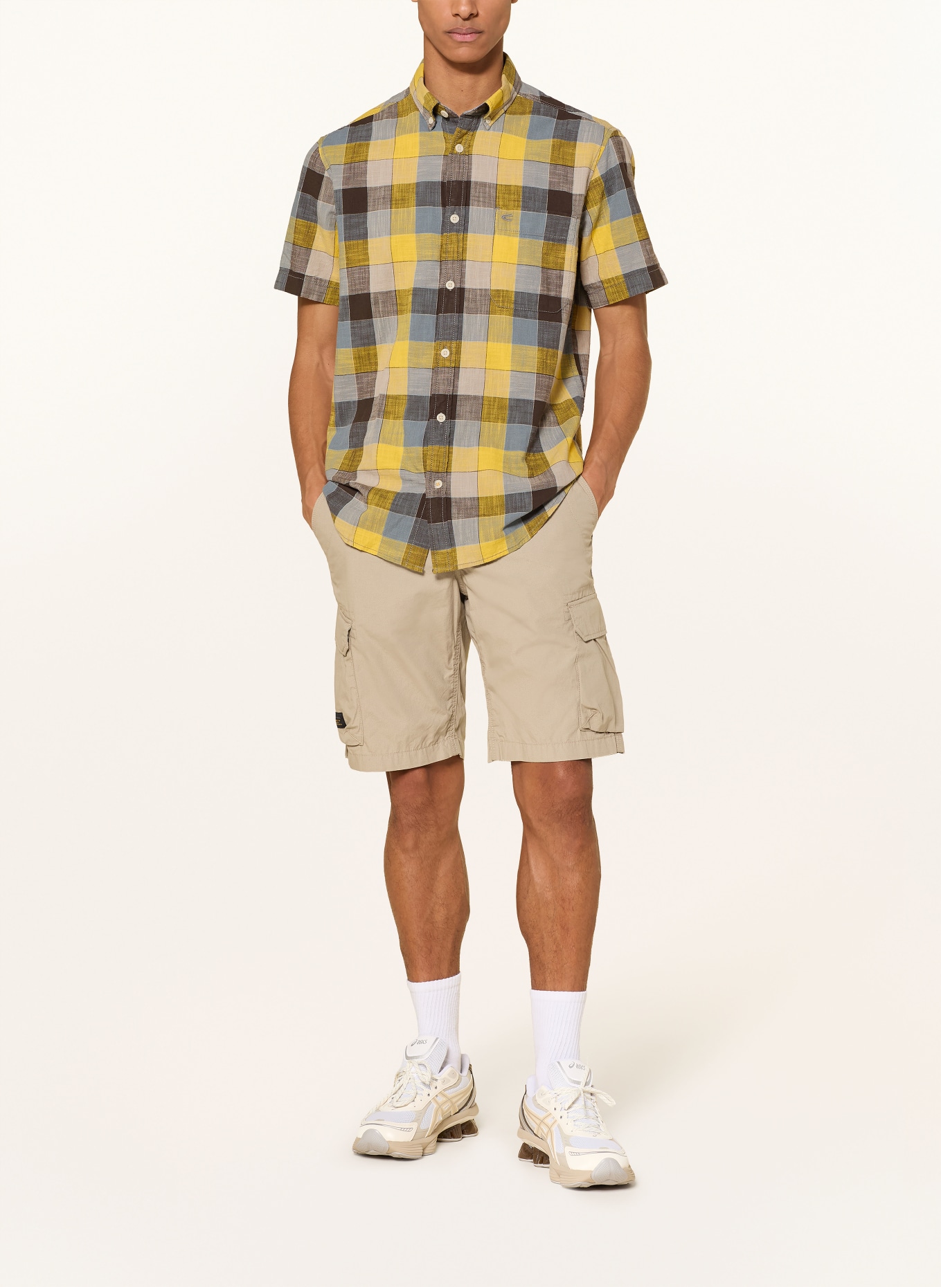 camel active Szorty cargo HOUSTON o regularnym kroju: BEŻOWY