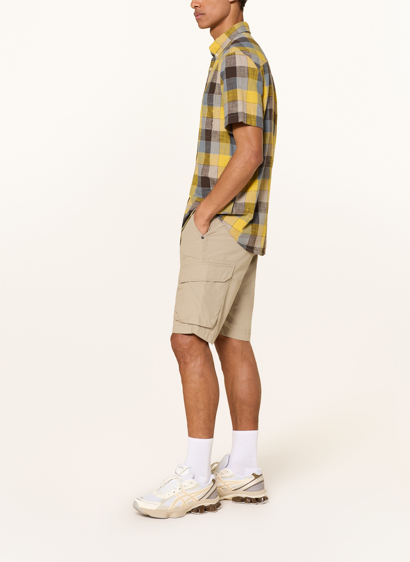 camel active Szorty cargo HOUSTON o regularnym kroju: BEŻOWY