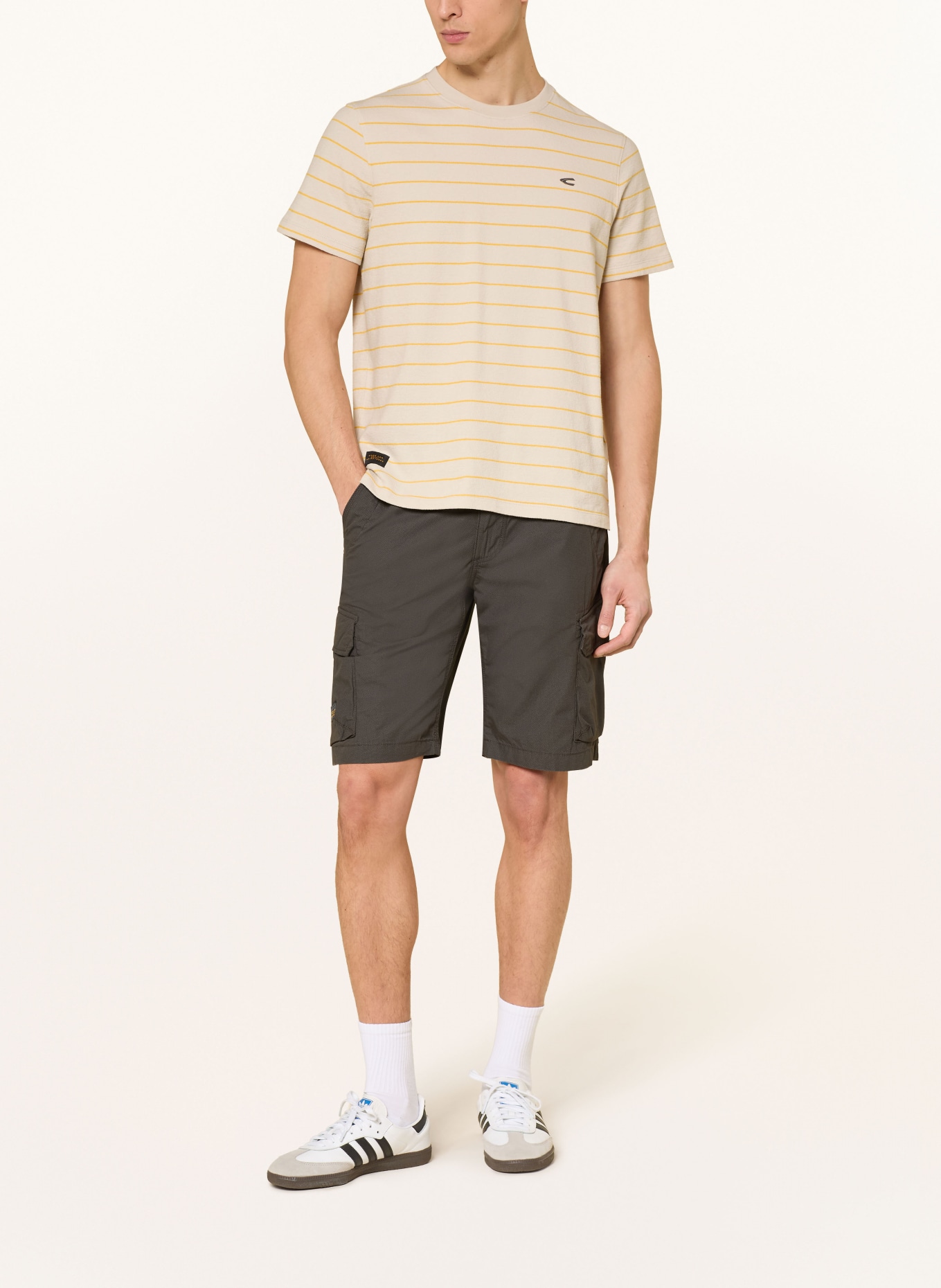 camel active Szorty cargo HOUSTON o regularnym kroju: CZIEMNOSZARY