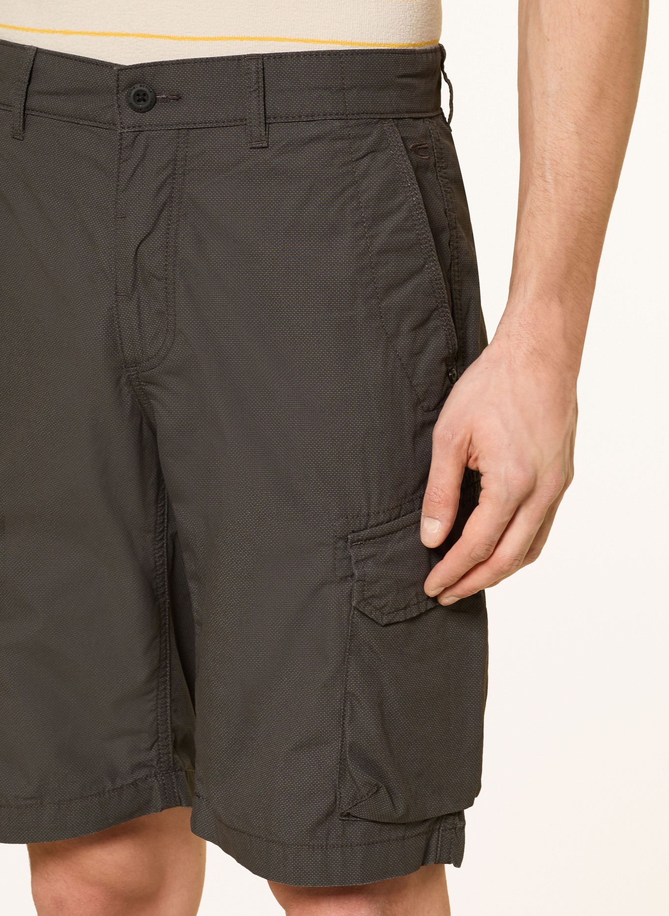 camel active Szorty cargo HOUSTON o regularnym kroju: CZIEMNOSZARY