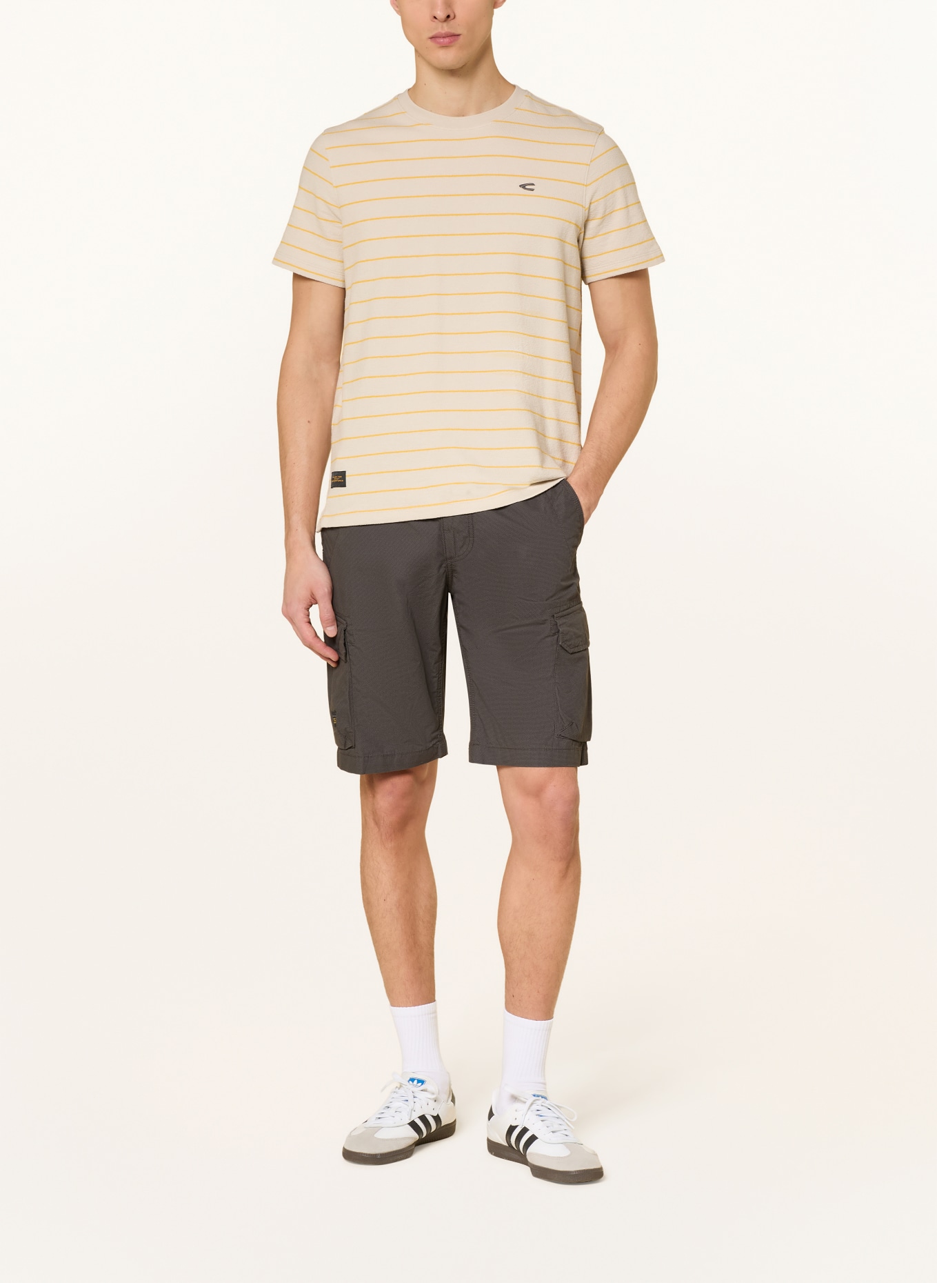 camel active Koszulka: SZARY / CIEMNOŻÓŁTY