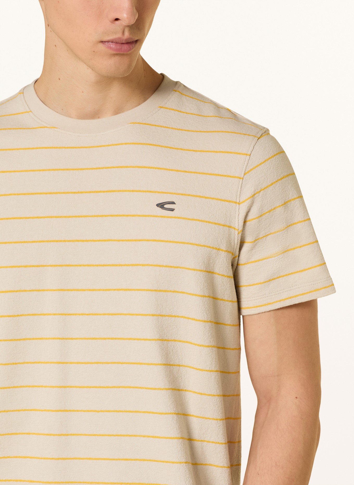 camel active Koszulka: SZARY / CIEMNOŻÓŁTY