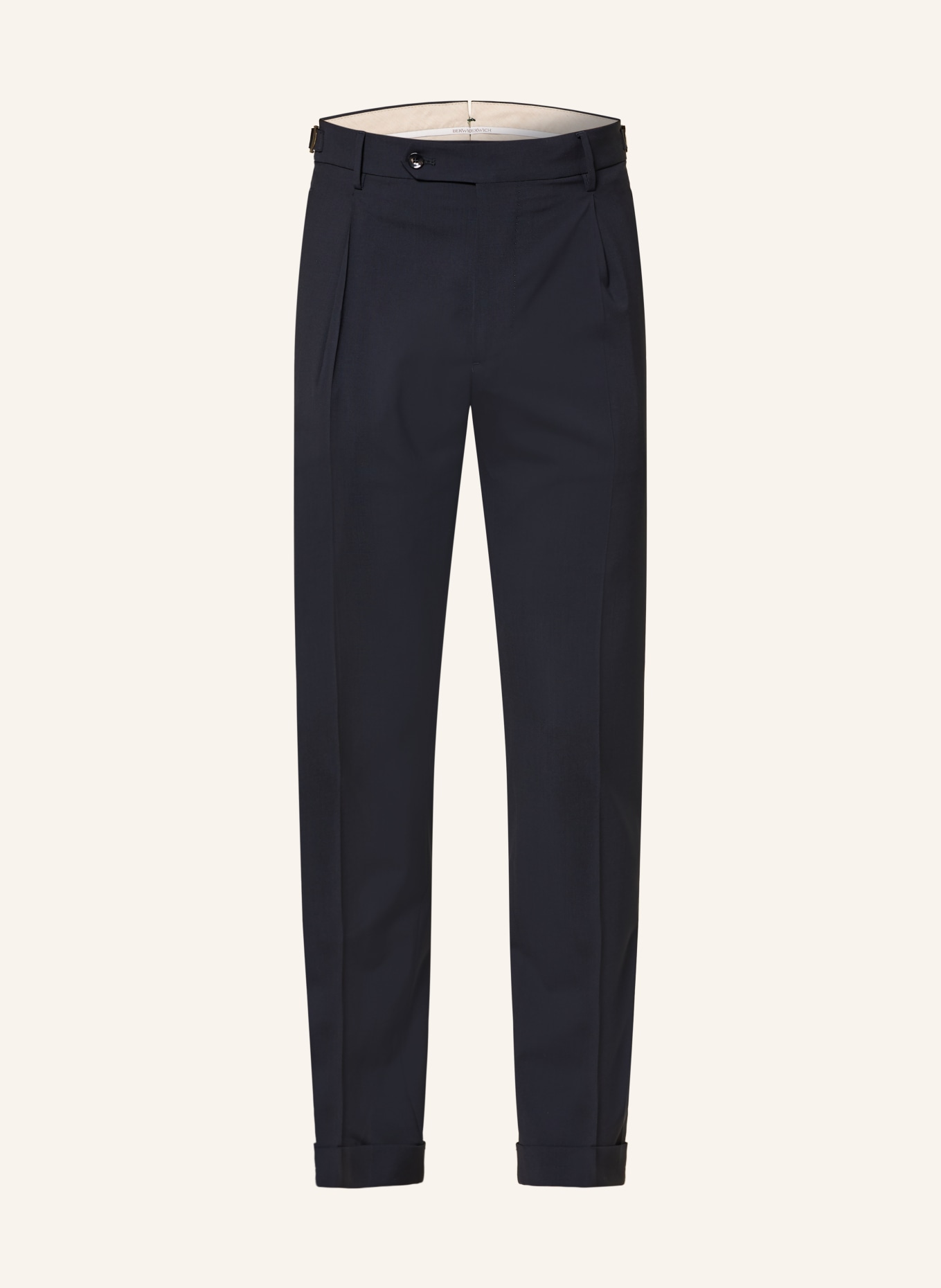 BERWICH Pantalon de costume coupe contemporaine: BLEU FONCÉ