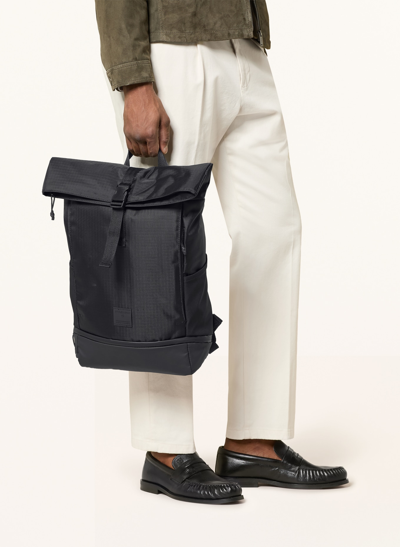 STRELLSON Rucksack NEW HAM EDDIE mit Laptop-Fach: SCHWARZ