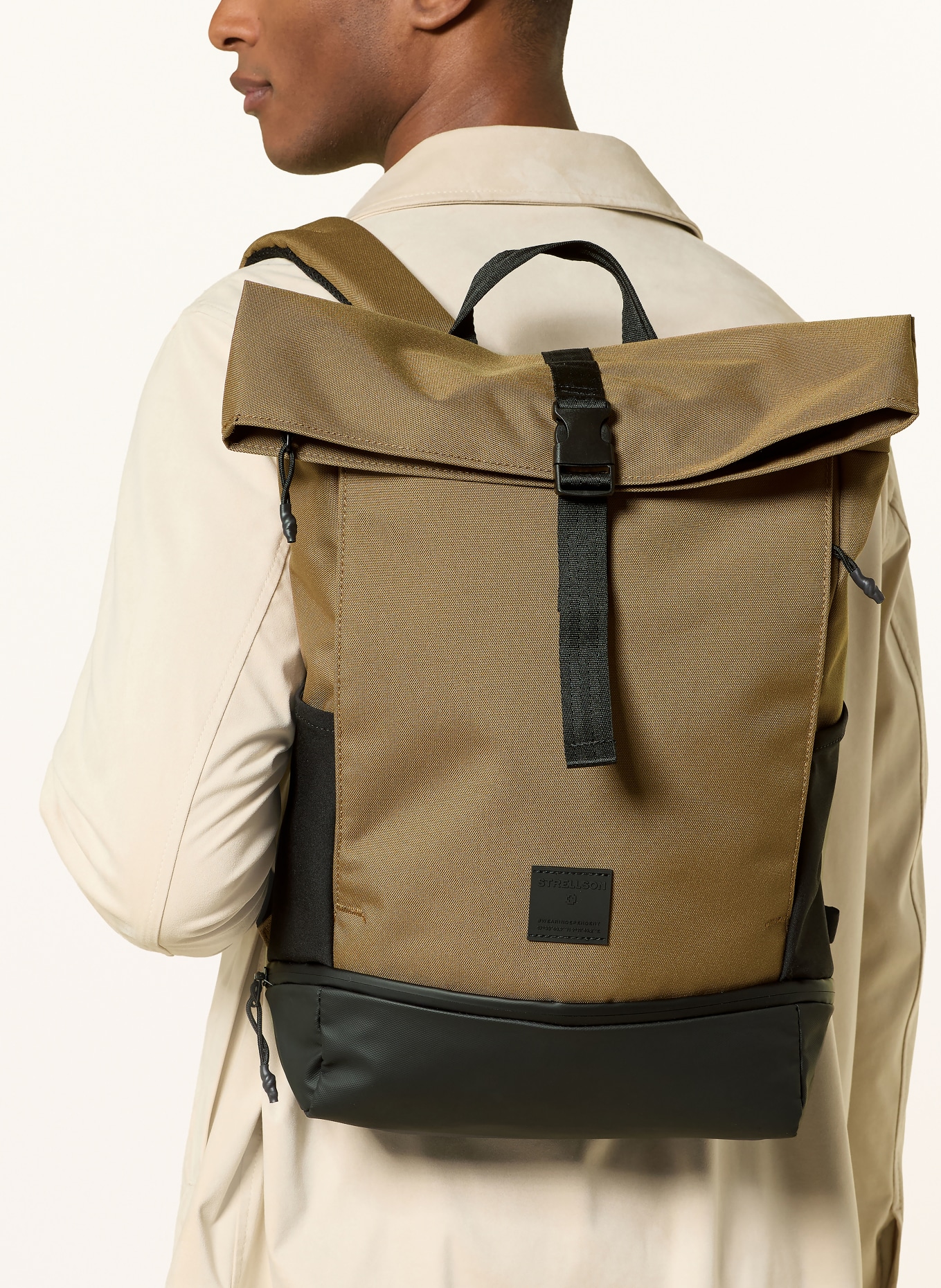 STRELLSON Sac à dos NEW HAM EDDIE avec compartiment pour ordinateur portable: MARRON