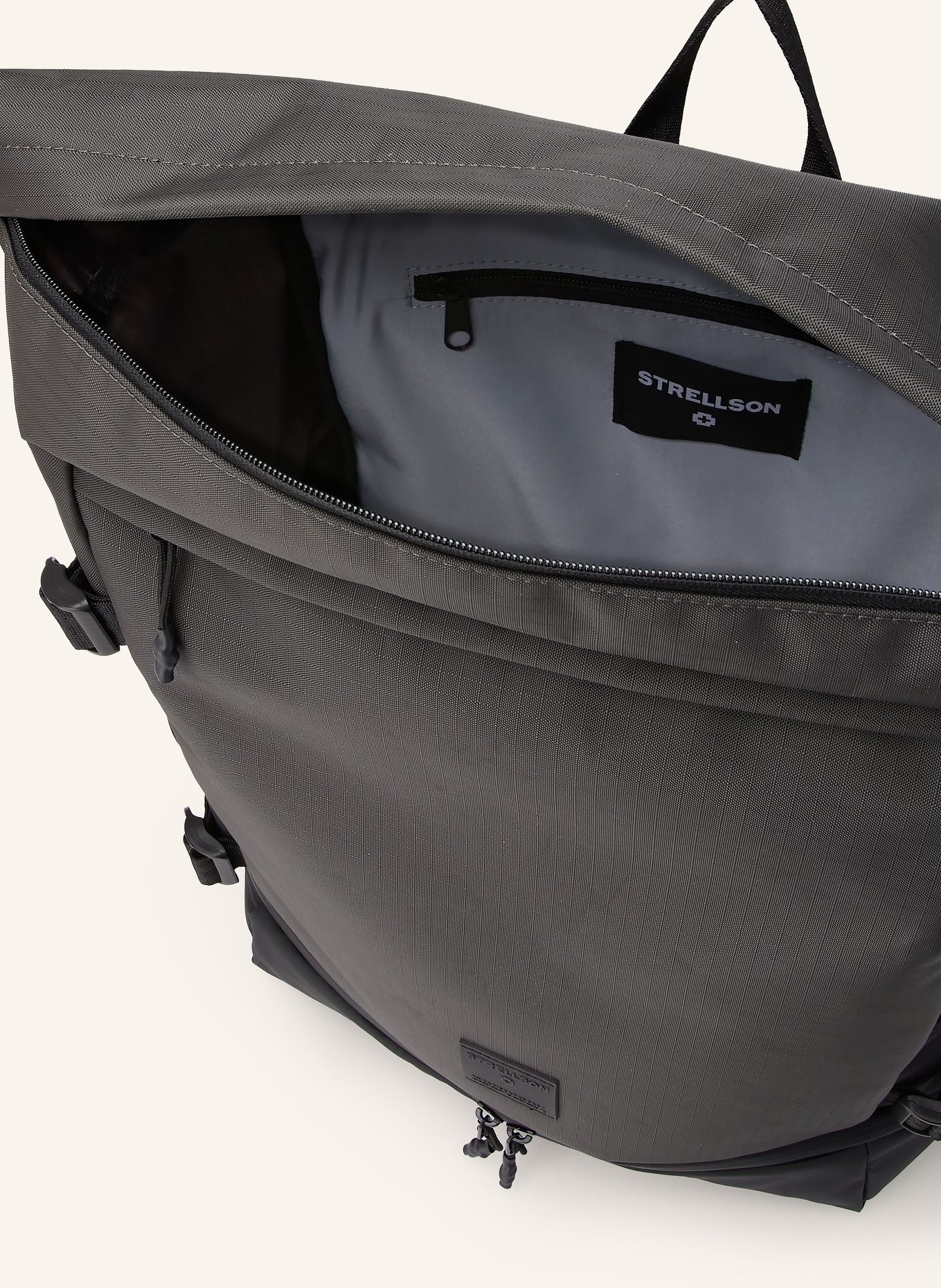 STRELLSON Plecak NEW HAM SEBASTIAN: CIEMNOZIELONY / CZARNY