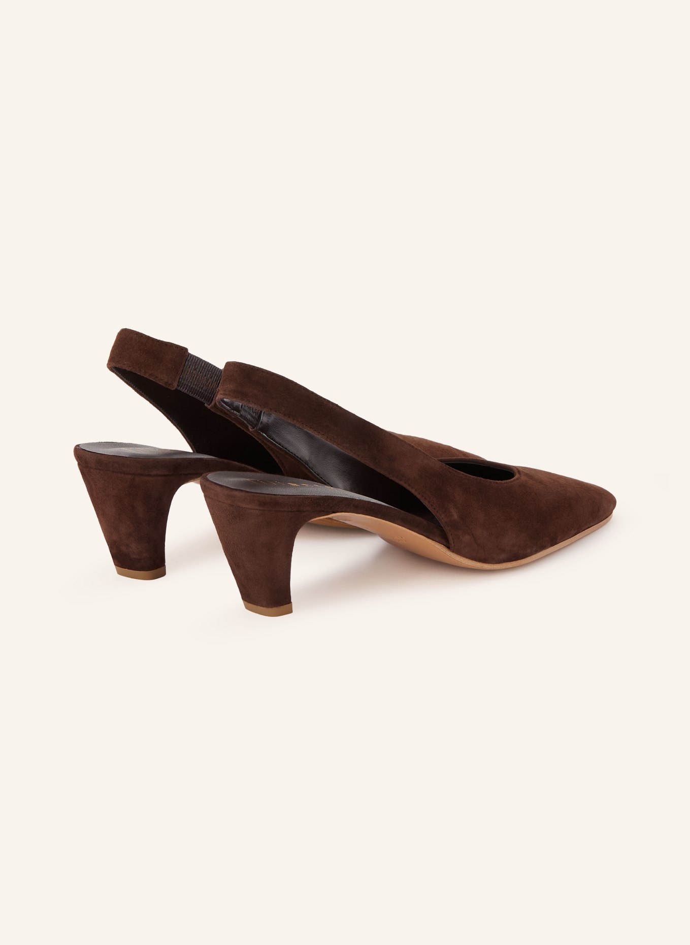 lilienfels Sling-back pumps: DARK BROWN