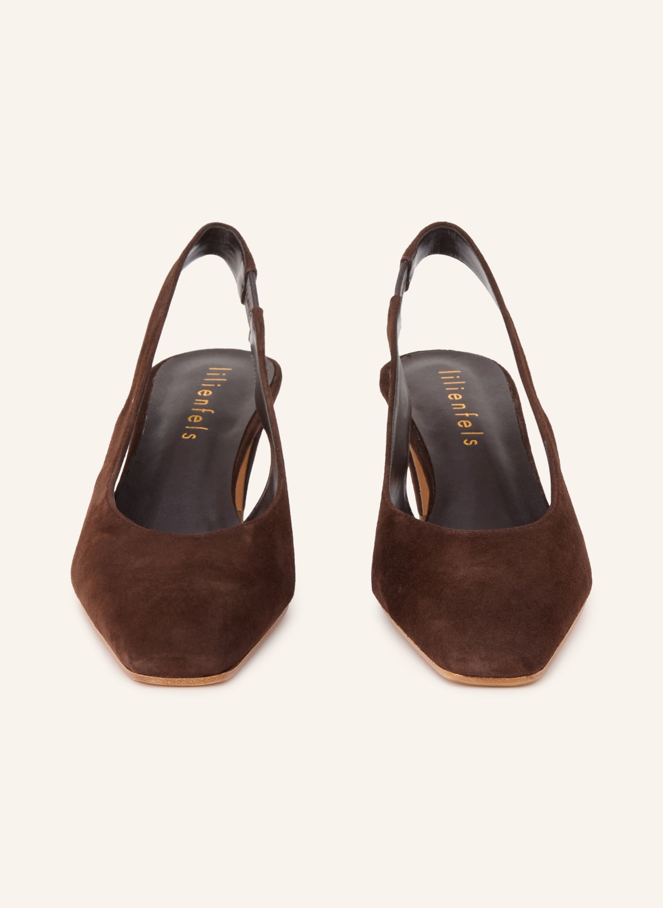 lilienfels Sling-back pumps: DARK BROWN