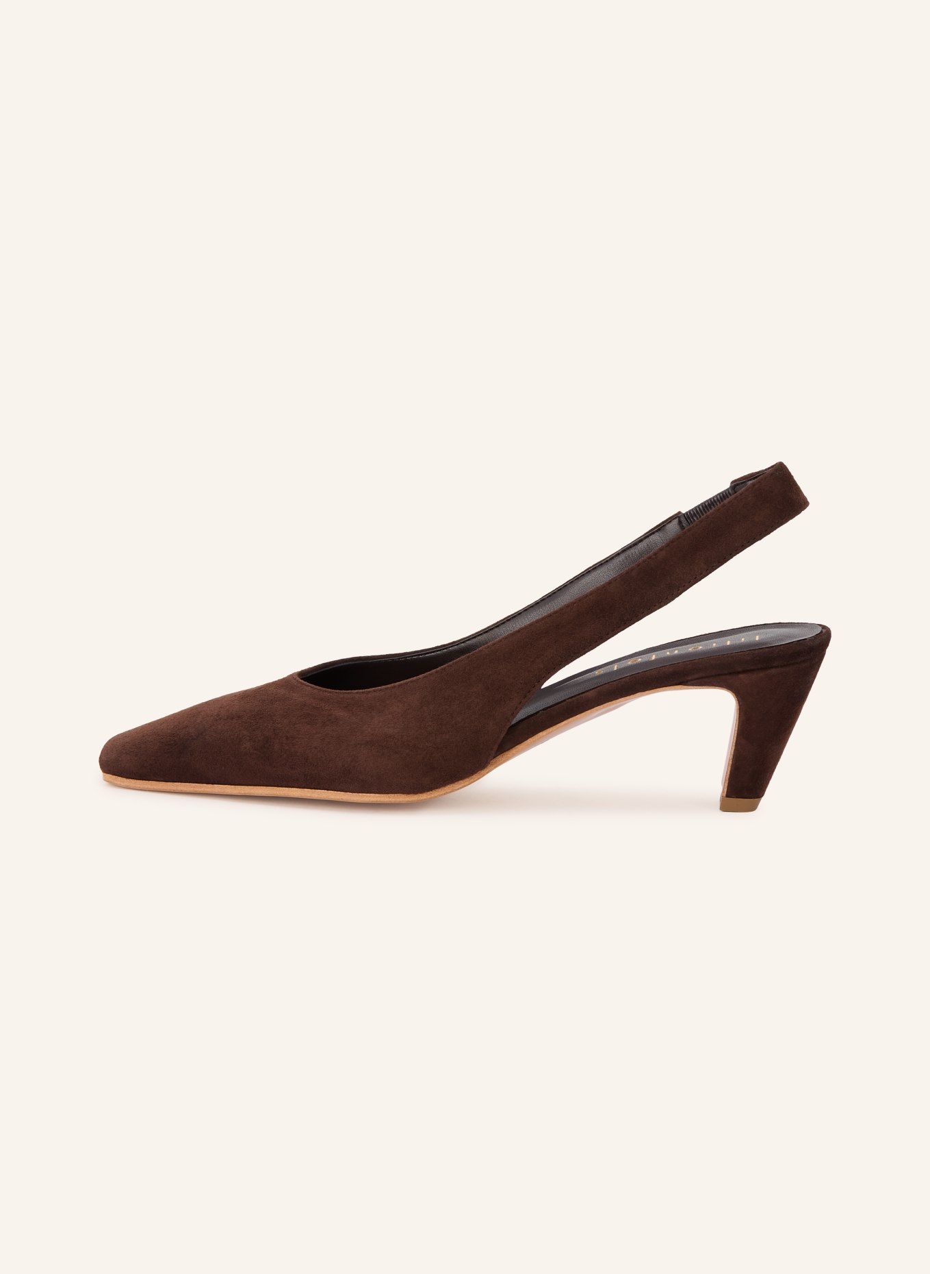 lilienfels Sling-back pumps: DARK BROWN