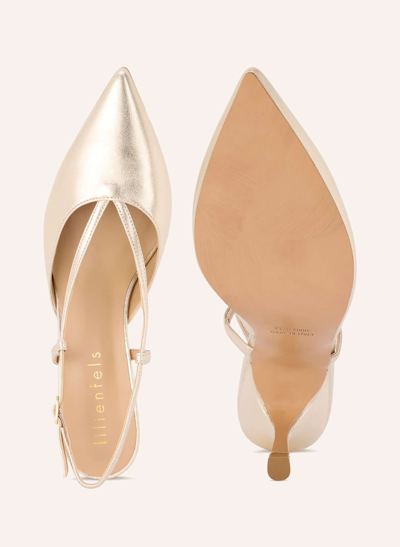 lilienfels Slingpumps: GOLD