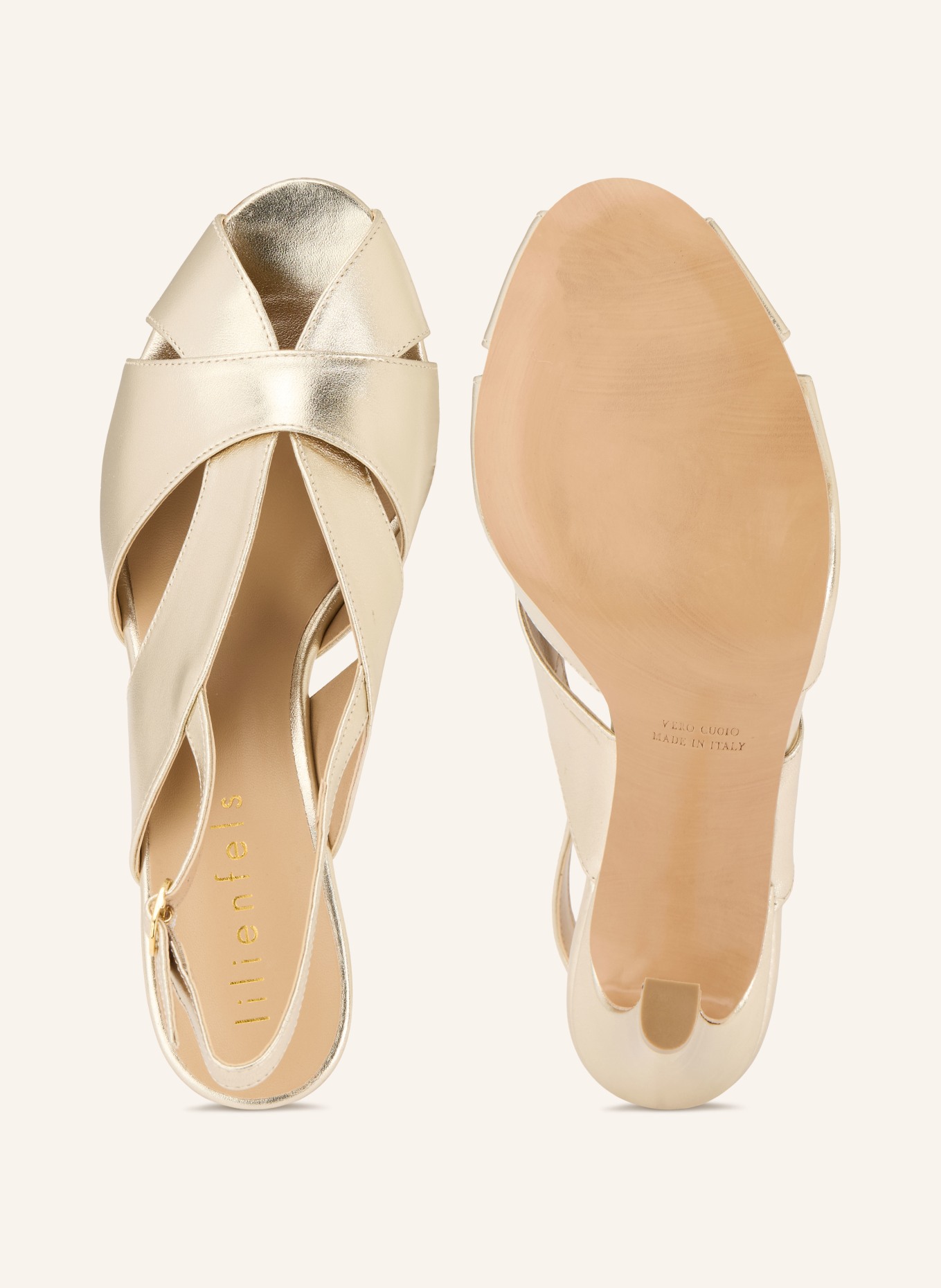 lilienfels Slingpumps: GOLD