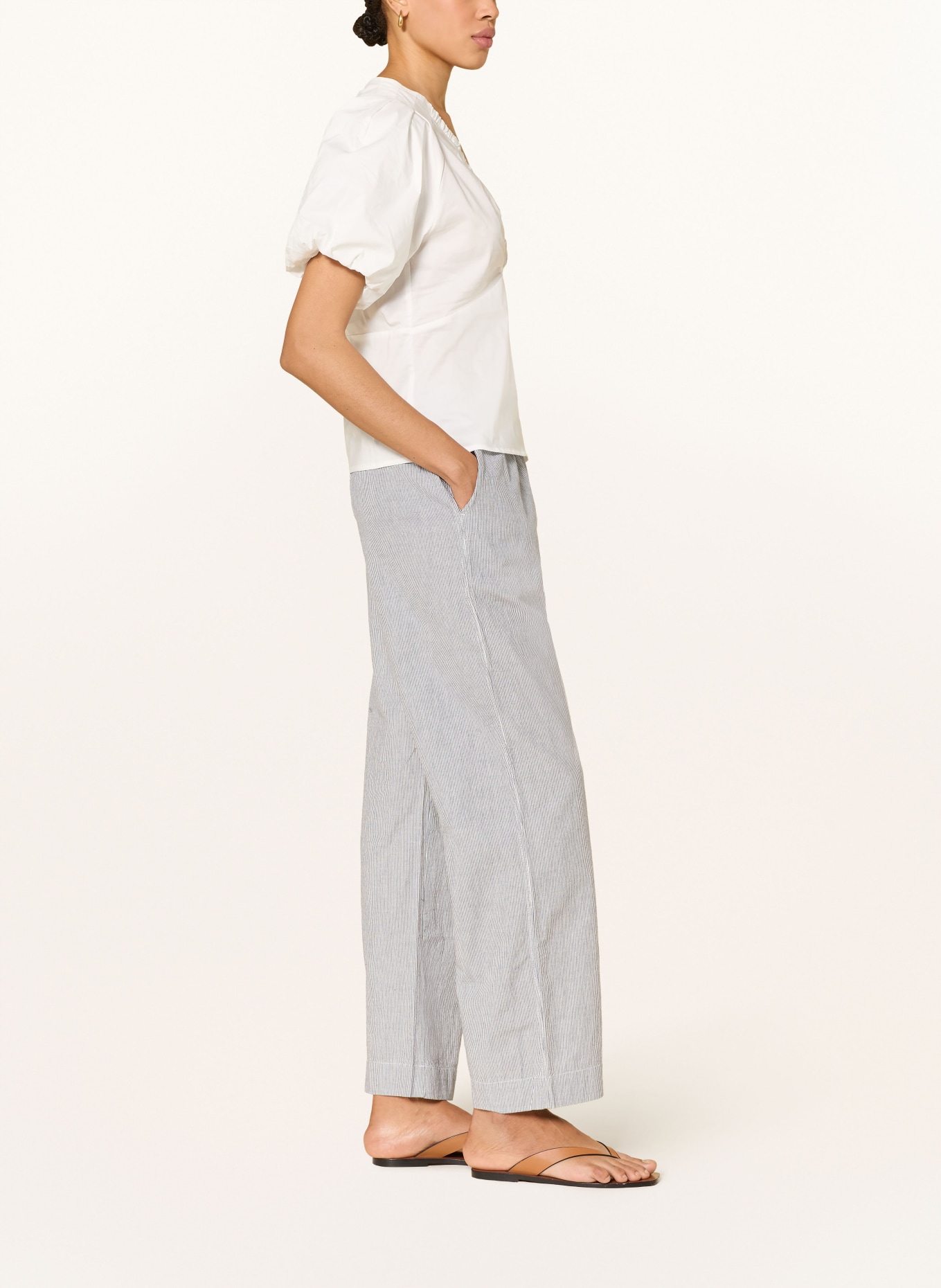 NEO NOIR Malenehose SONAR: WEISS / DUNKELBLAU