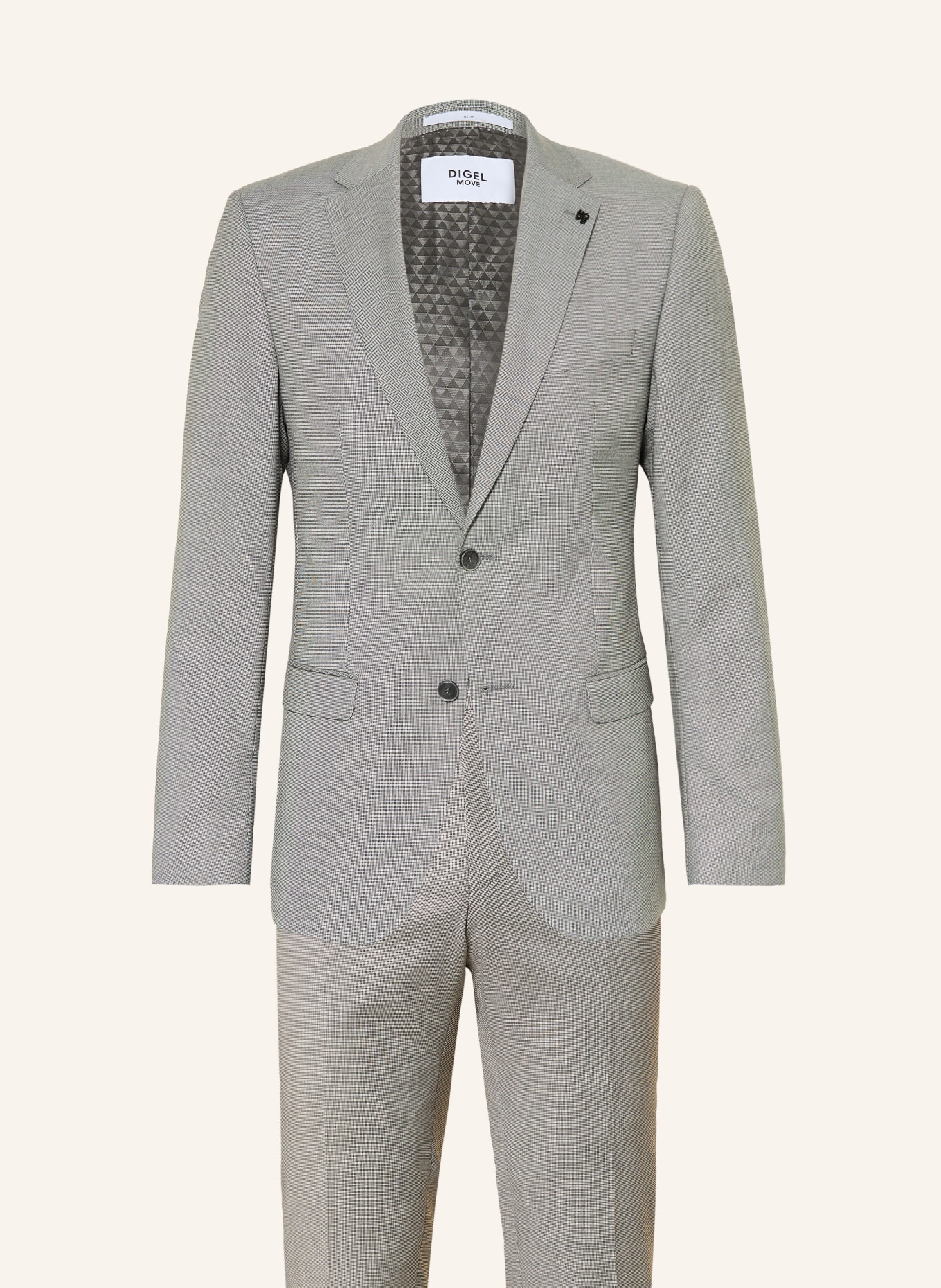 DIGEL move Pak ANTHONY Slim Fit: ZWART / WIT