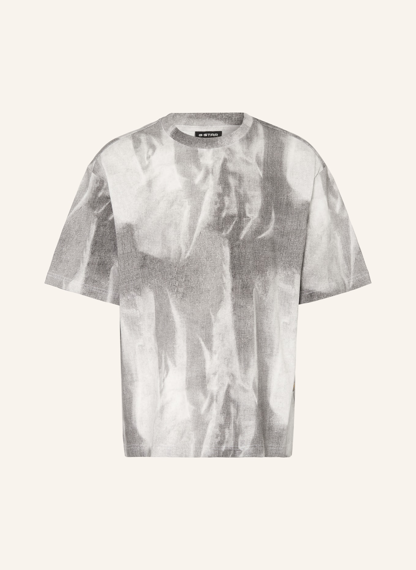 G-Star T-shirt: GRÅ / TAUPE / HVID