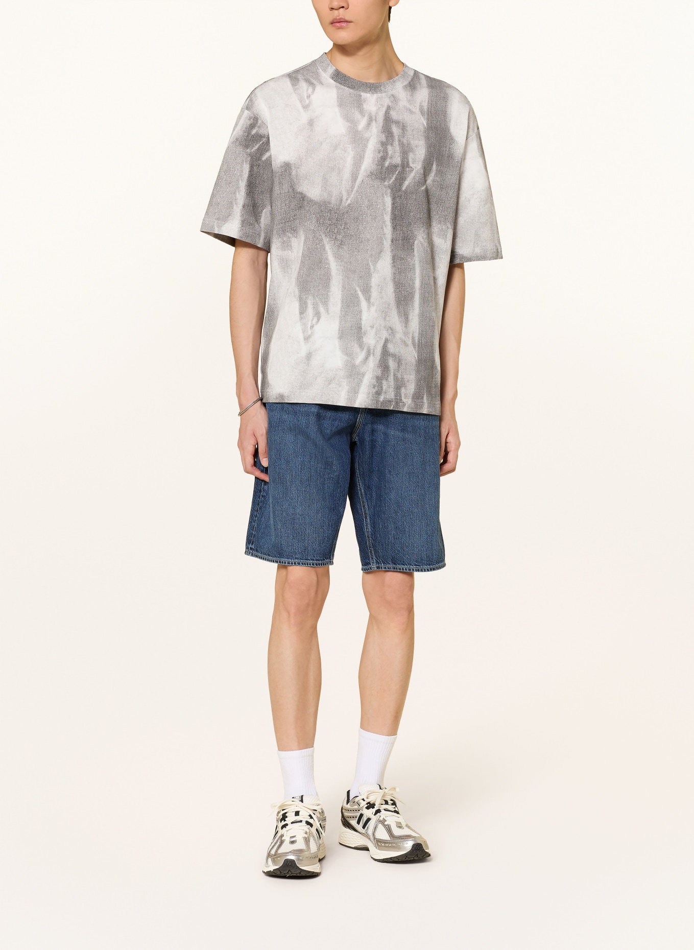 G-Star T-shirt: GRÅ / TAUPE / HVID