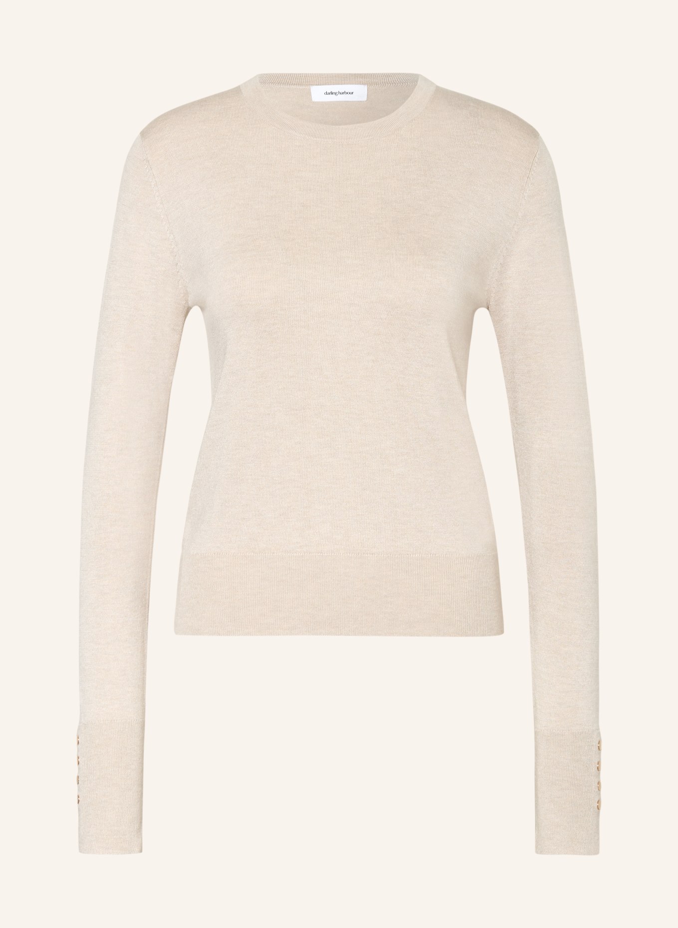 darling harbour Pullover: Sand Melange