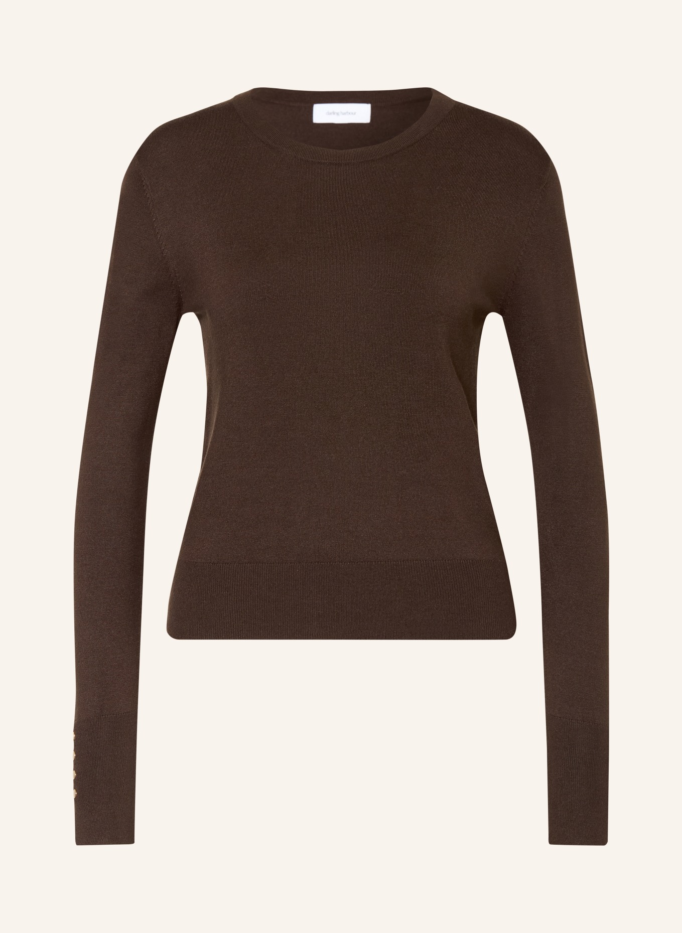 darling harbour sweater: DARK BROWN