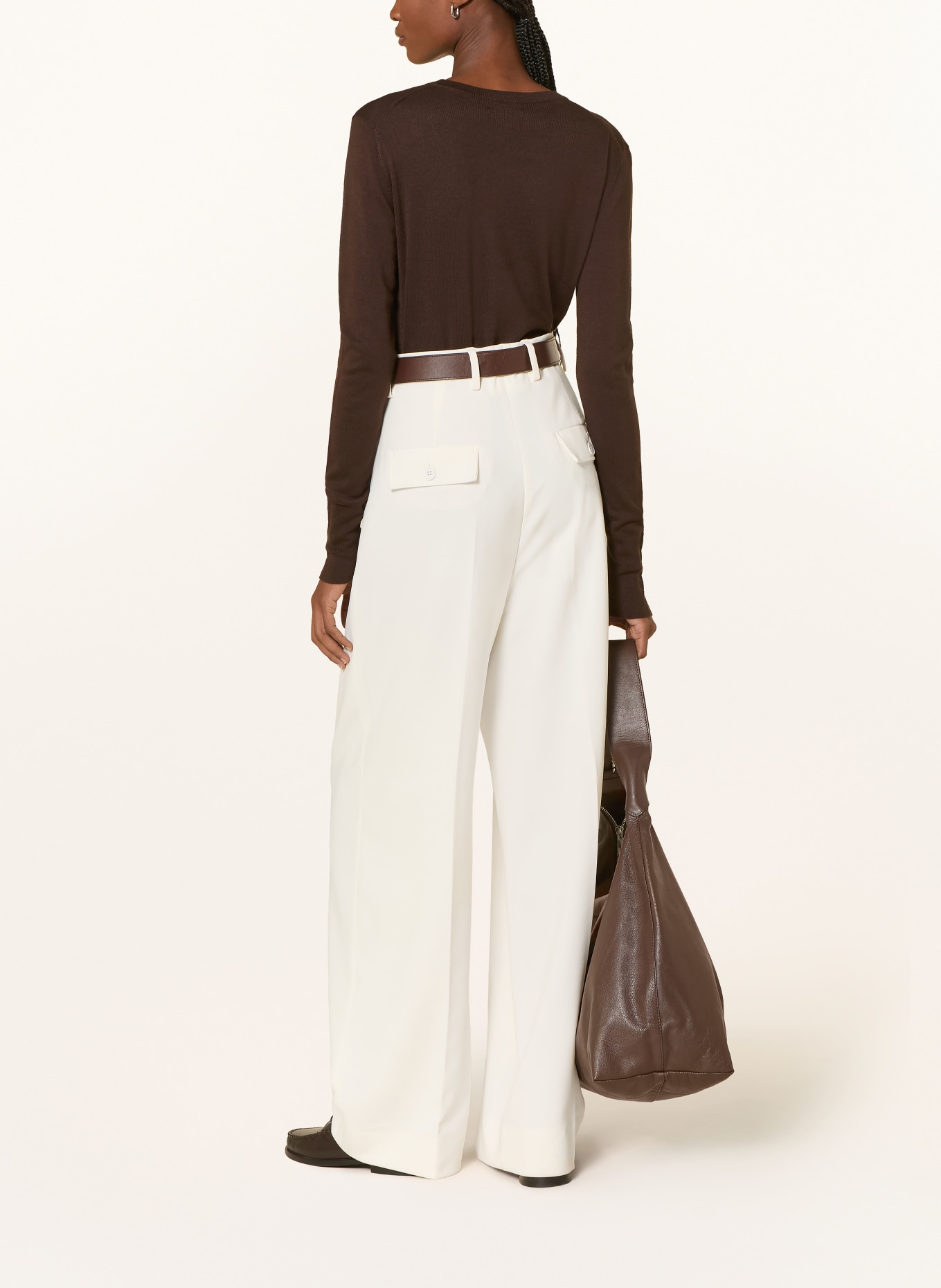 darling harbour sweater: DARK BROWN
