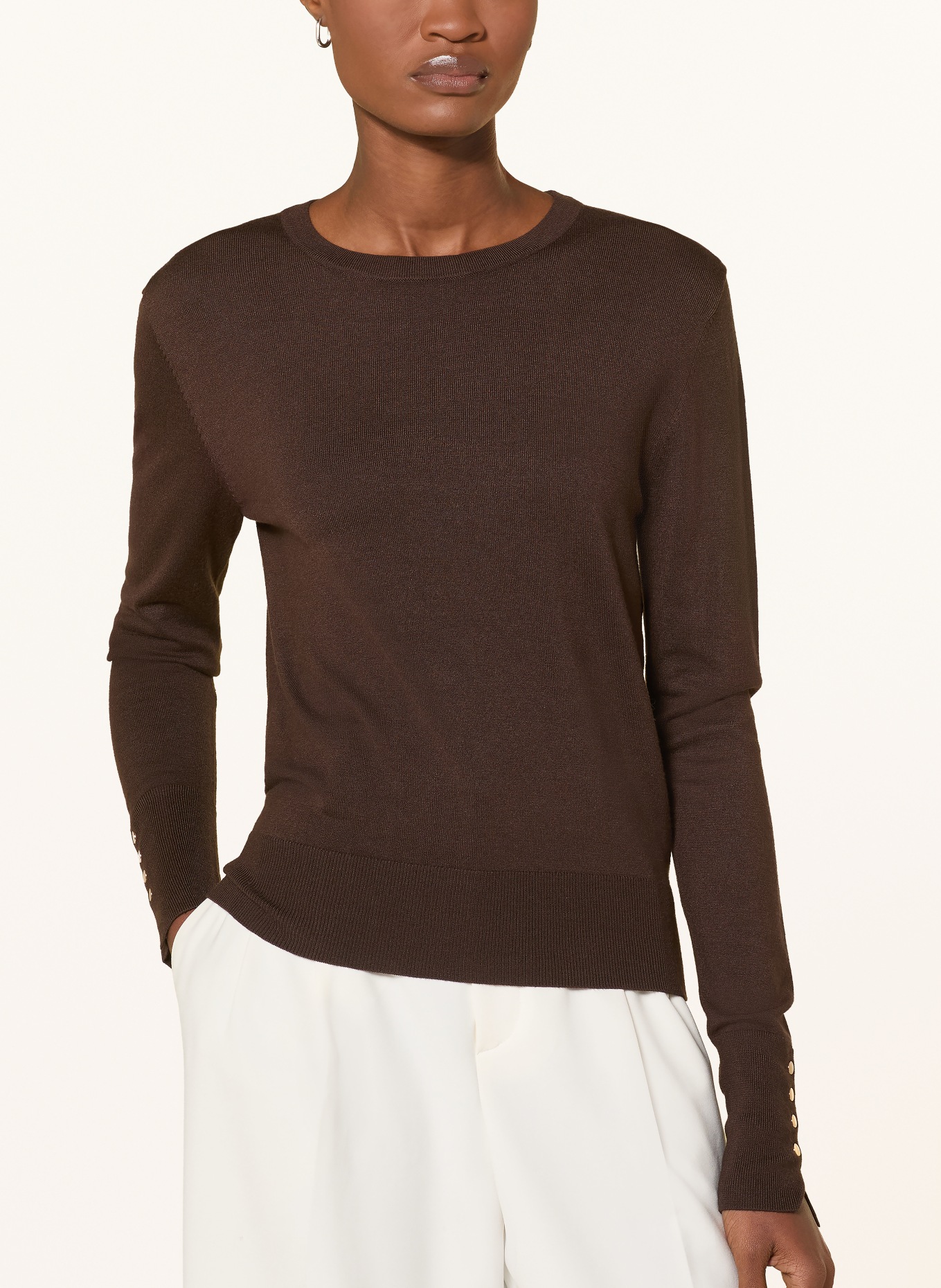 darling harbour sweater: DARK BROWN