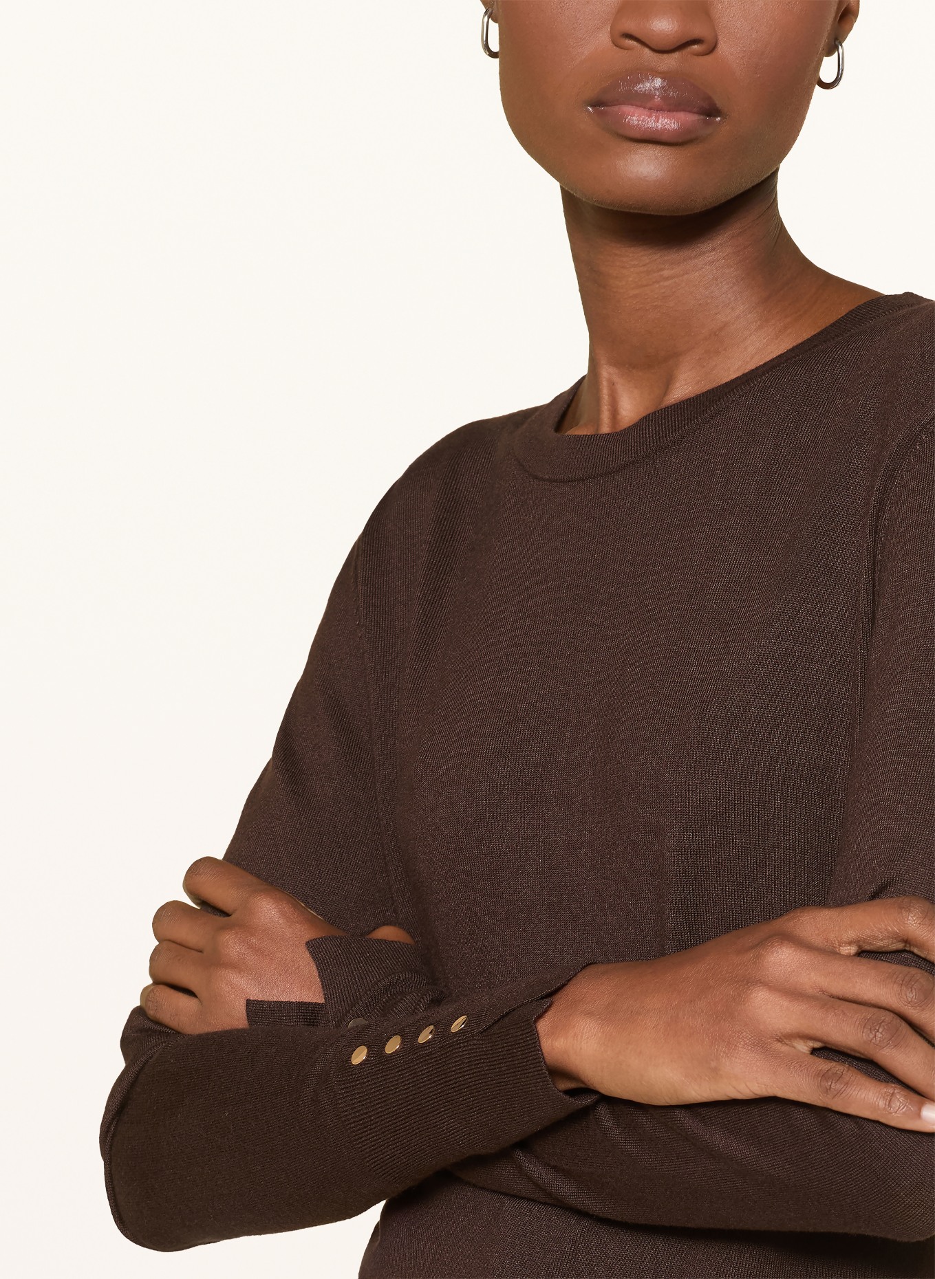 darling harbour sweater: DARK BROWN