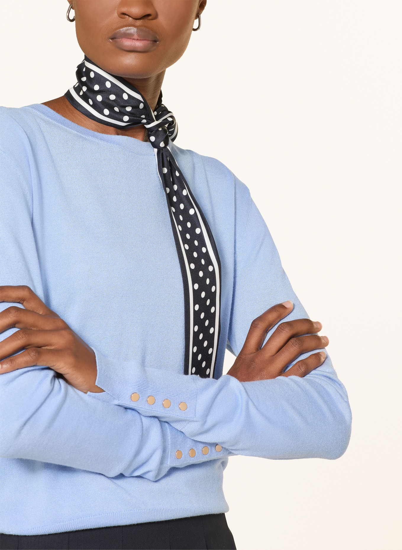 darling harbour Pullover: corn flower blue