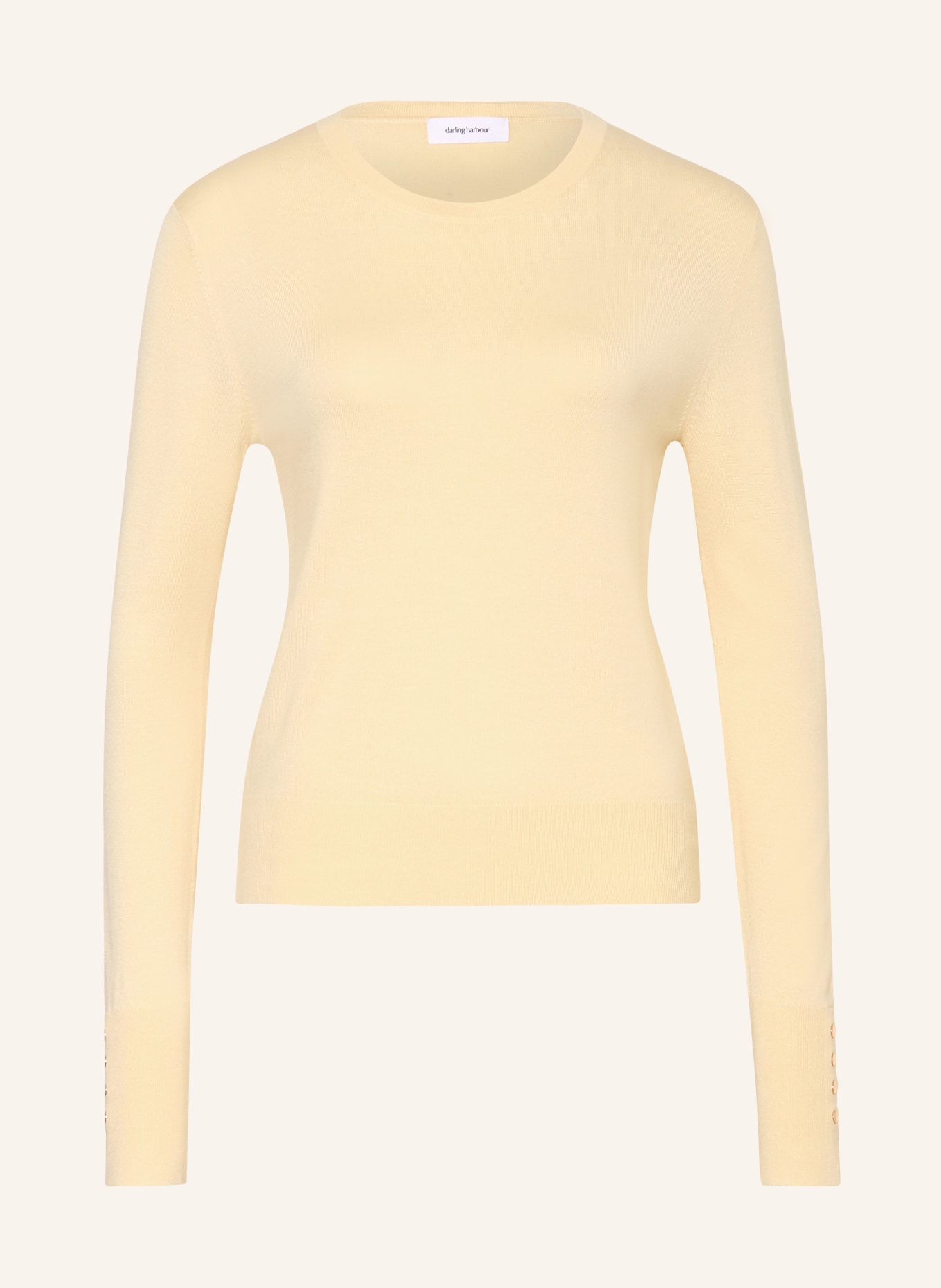 darling harbour Pullover: butter yellow