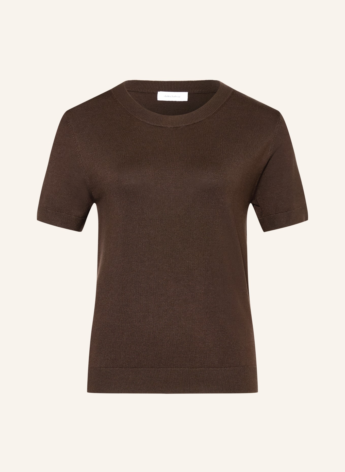 darling harbour knit shirt: DARK BROWN