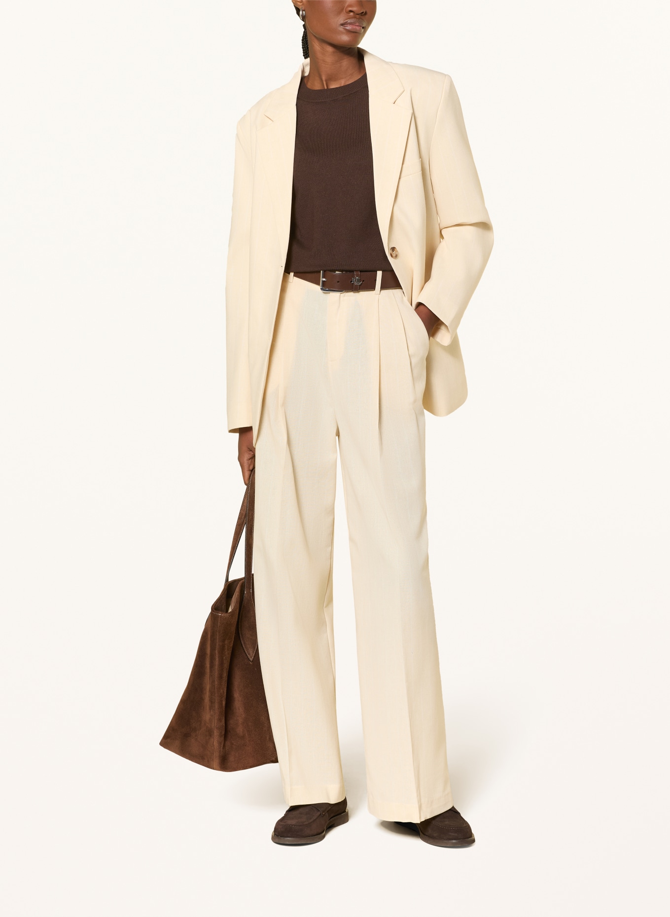 darling harbour knit shirt: DARK BROWN