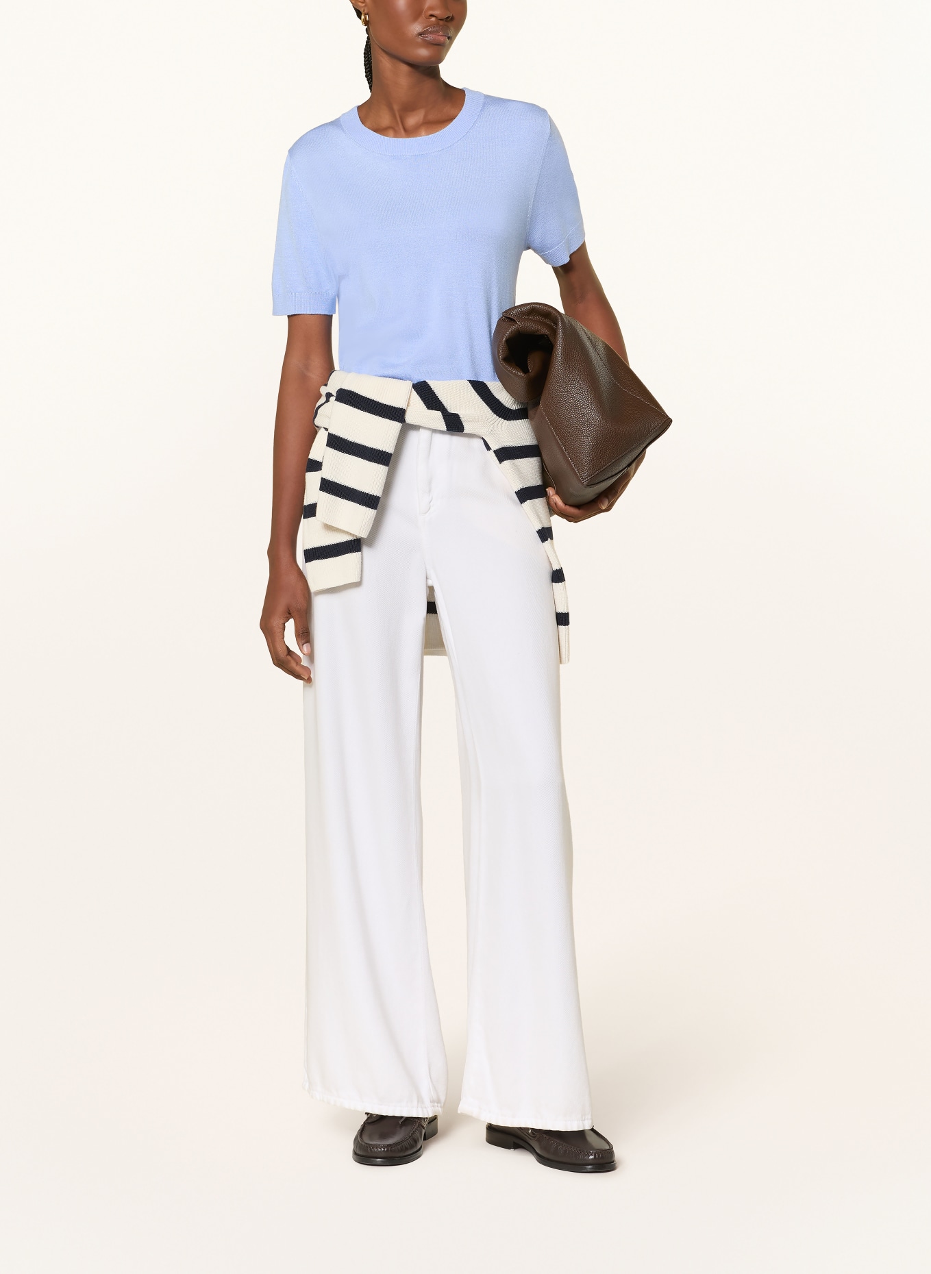 darling harbour Strickshirt: corn flower blue