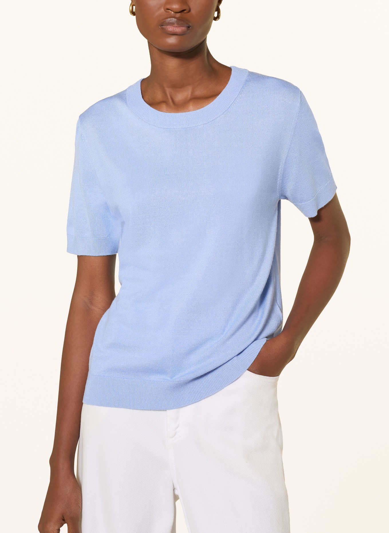 darling harbour Strickshirt: corn flower blue