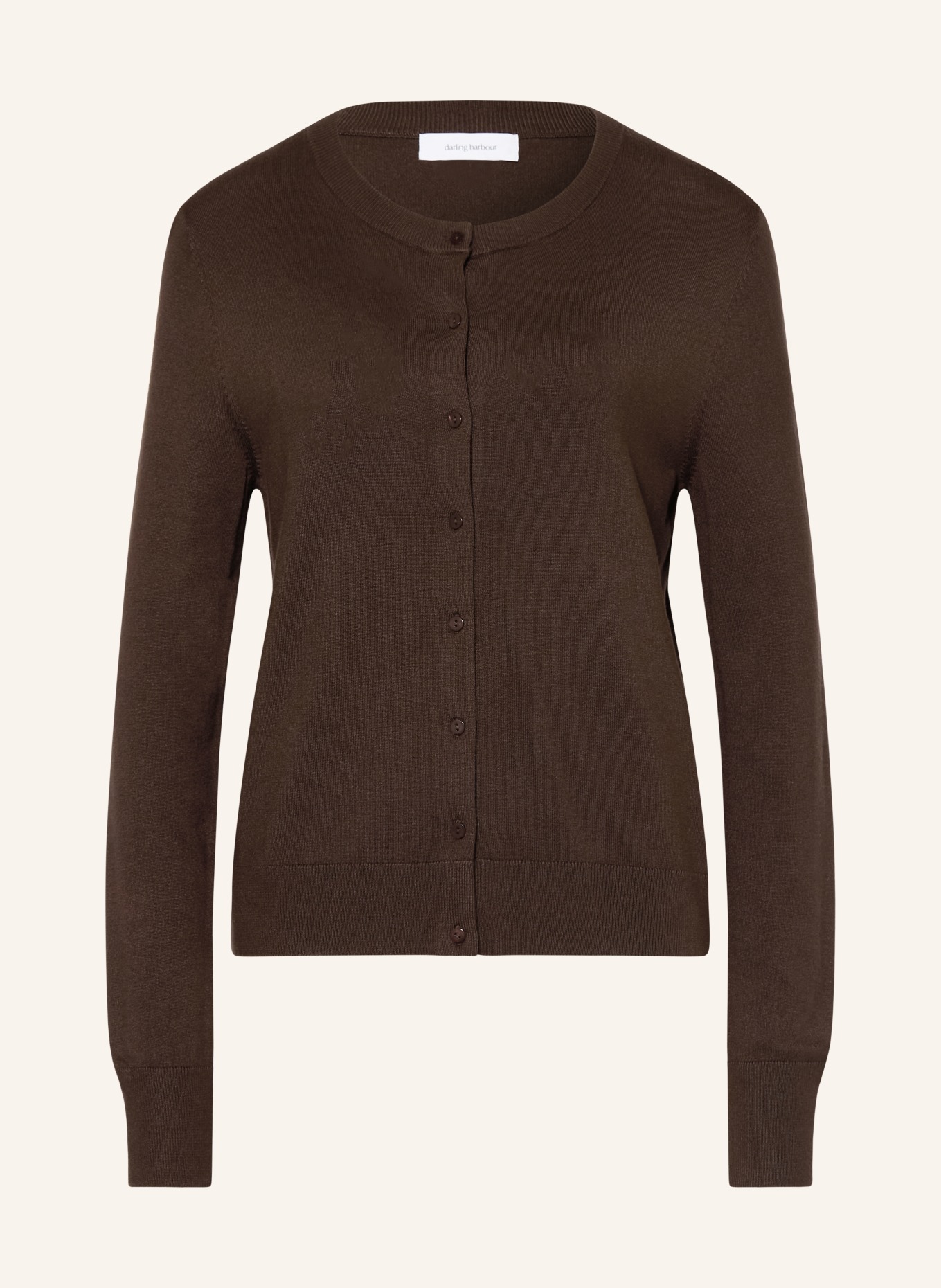 darling harbour cardigan: DARK BROWN