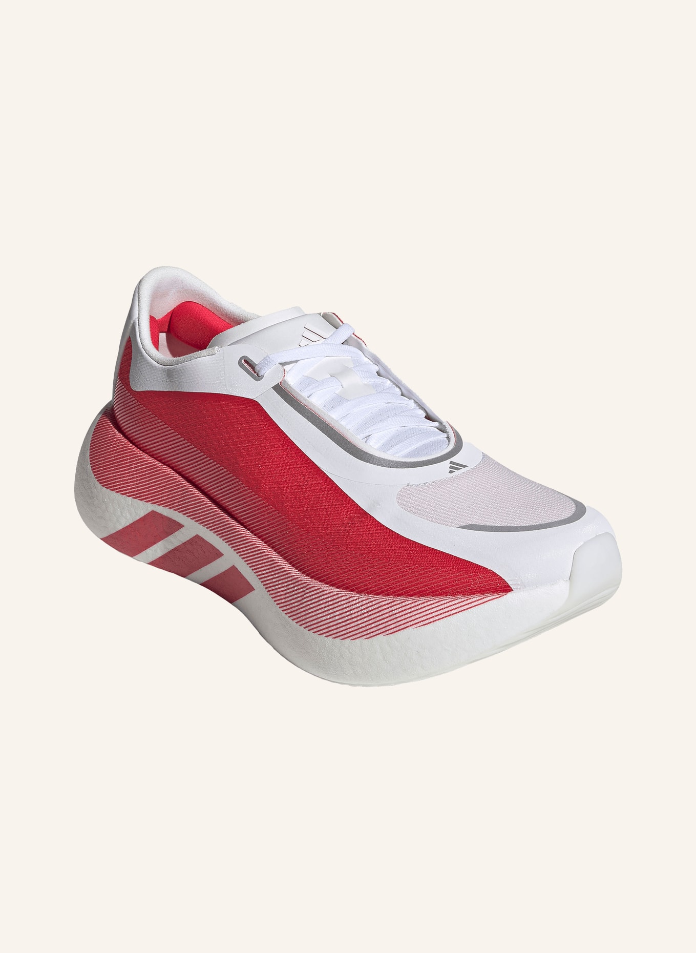 adidas Laufschuhe HYPERBOOST EDGE: WEISS / ROT