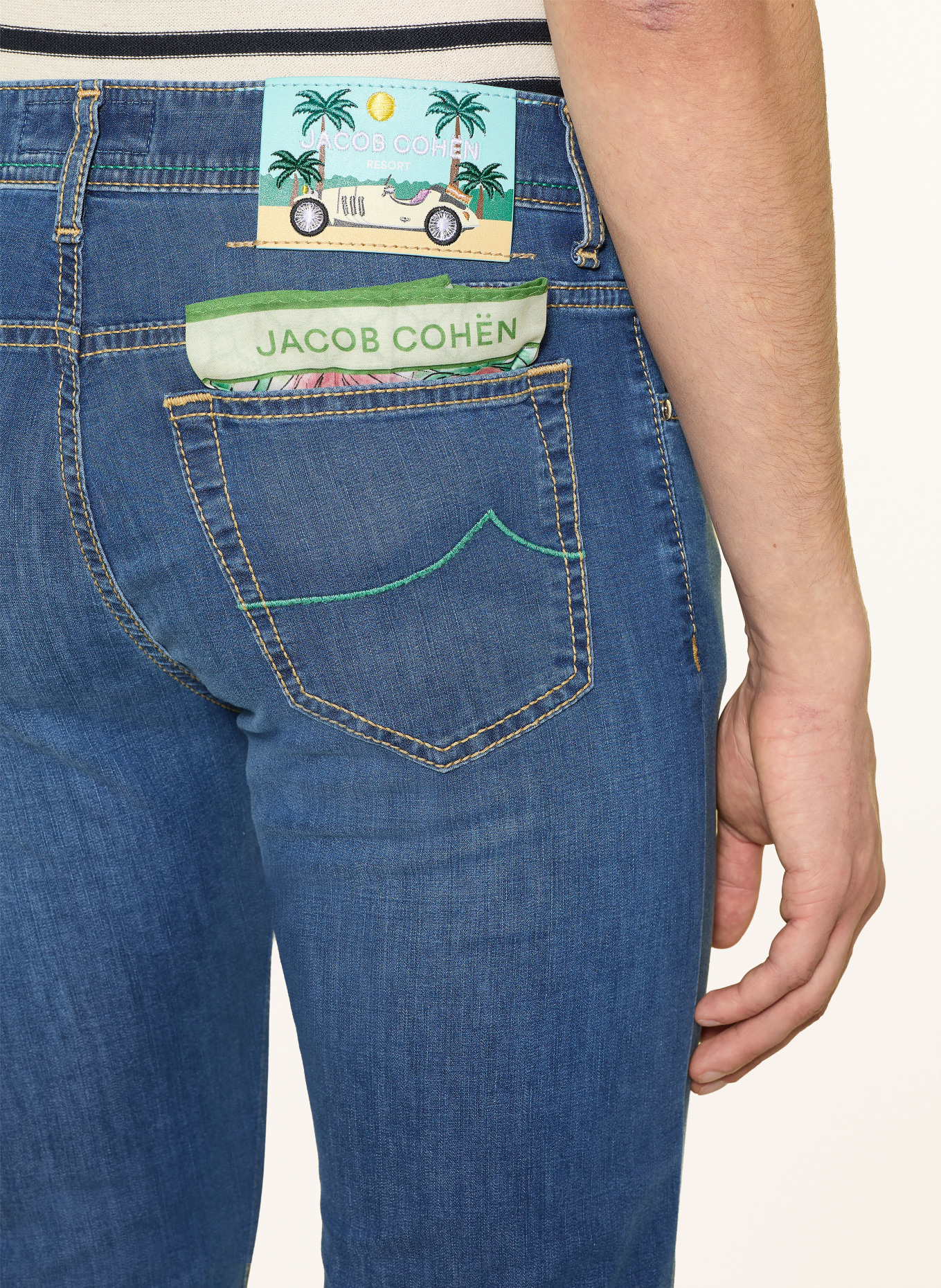 JACOB COHEN BARD Slim Fit Jeans: 200D MEDIUM BLUE
