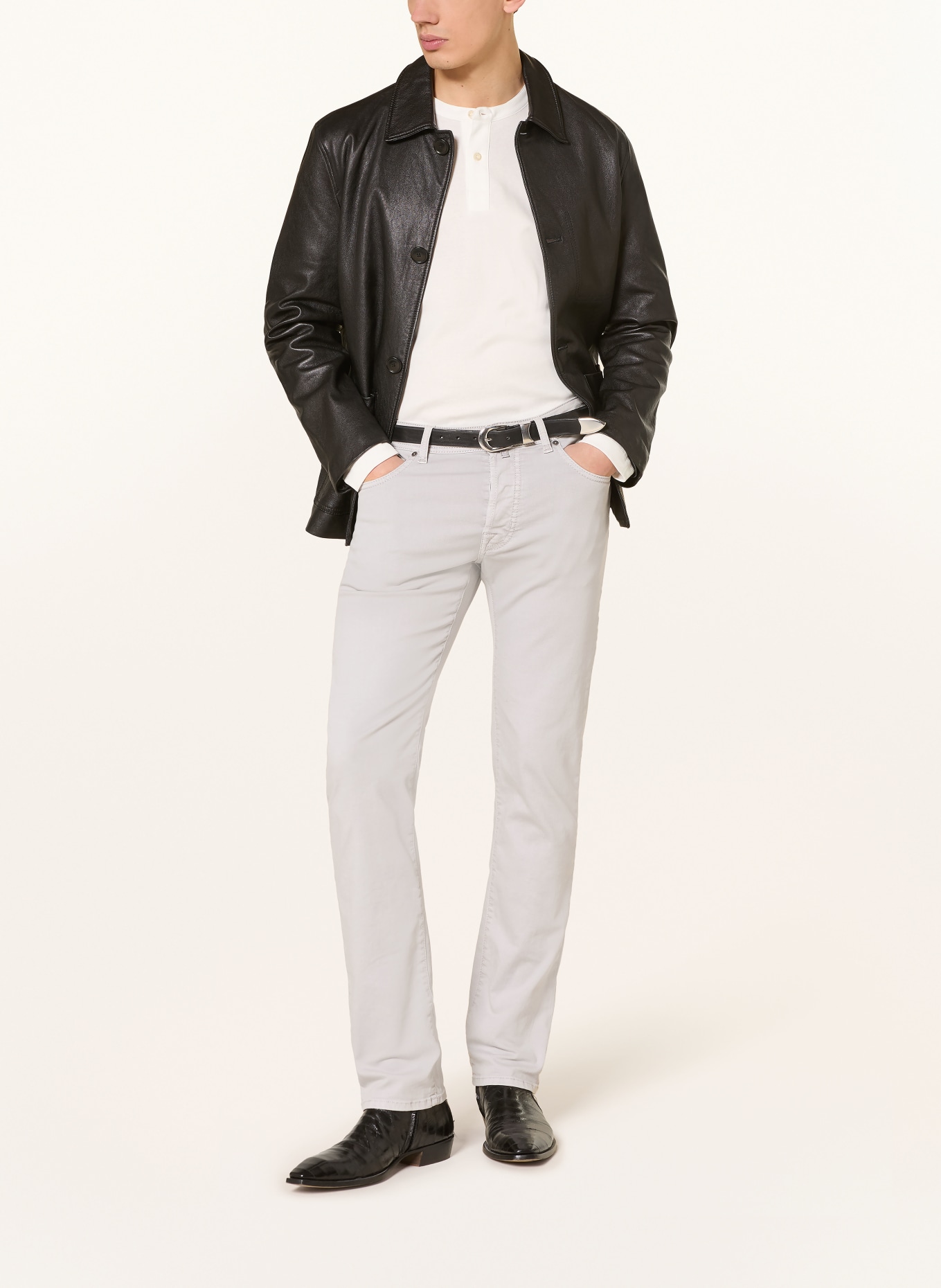 JACOB COHEN Slim fit-jeans: A79 PEARL GREY