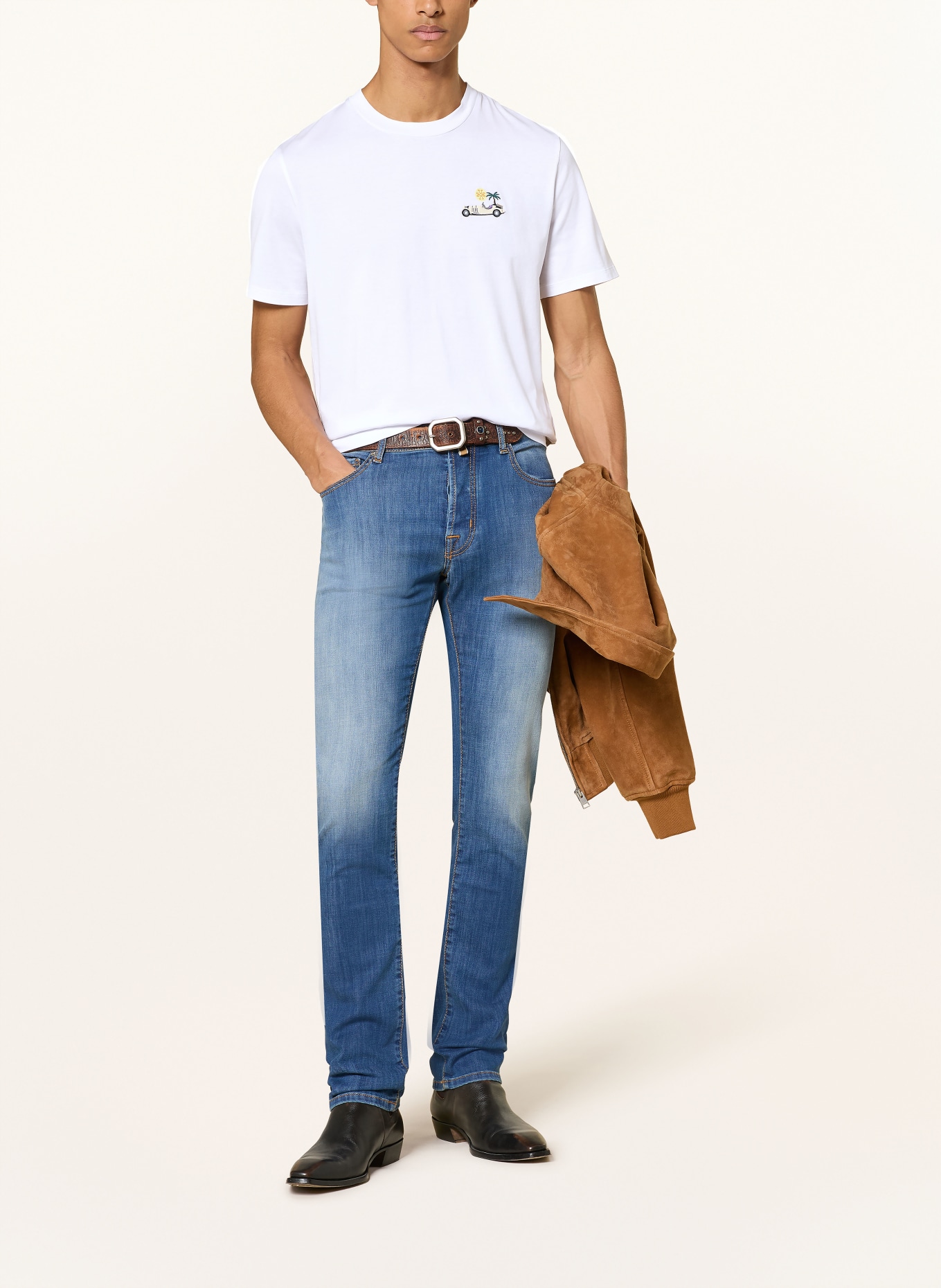 JACOB COHEN T-Shirt: WEISS