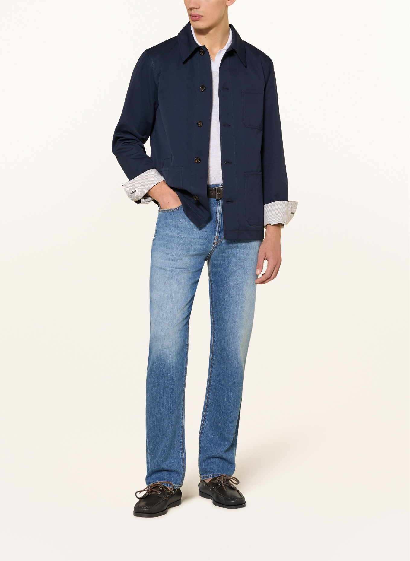 JACOB COHEN Płaszcz: GRANATOWY