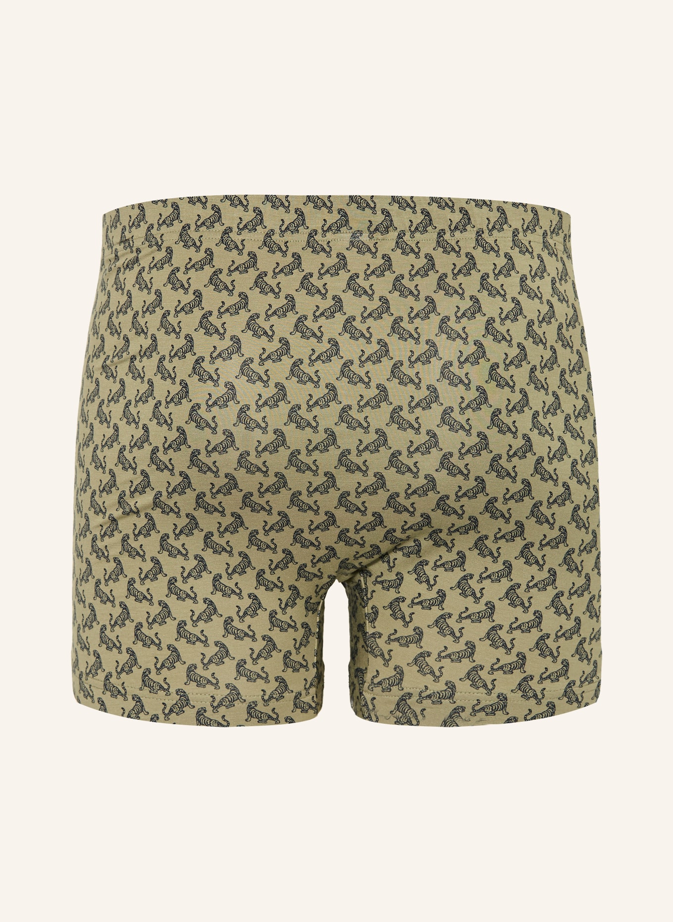 mey Boxers série TIPSY TIGERS: OLIVE / NOIR