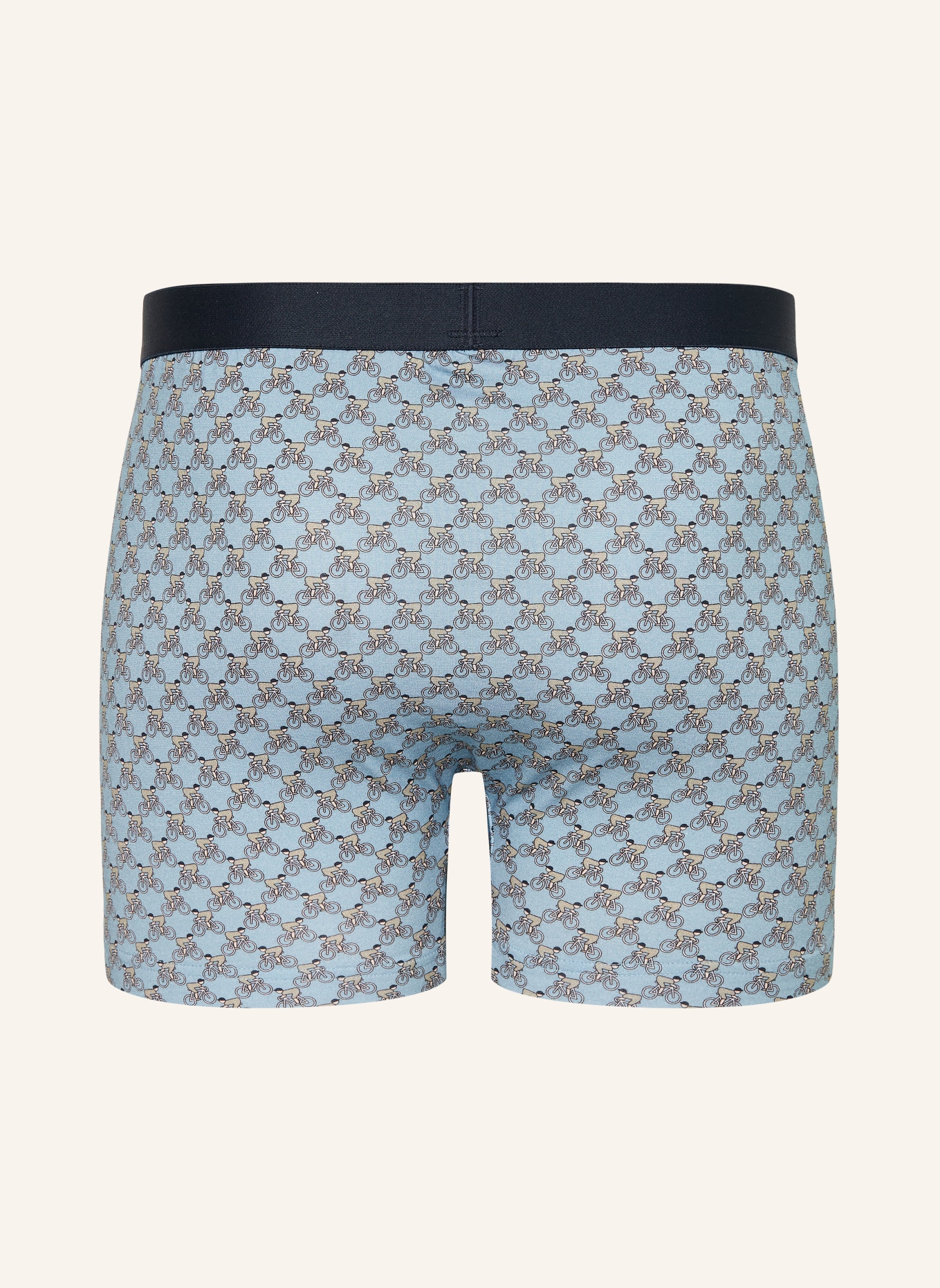 mey Boxershorts Serie BIKE RUSH: HELLBLAU / DUNKELBLAU