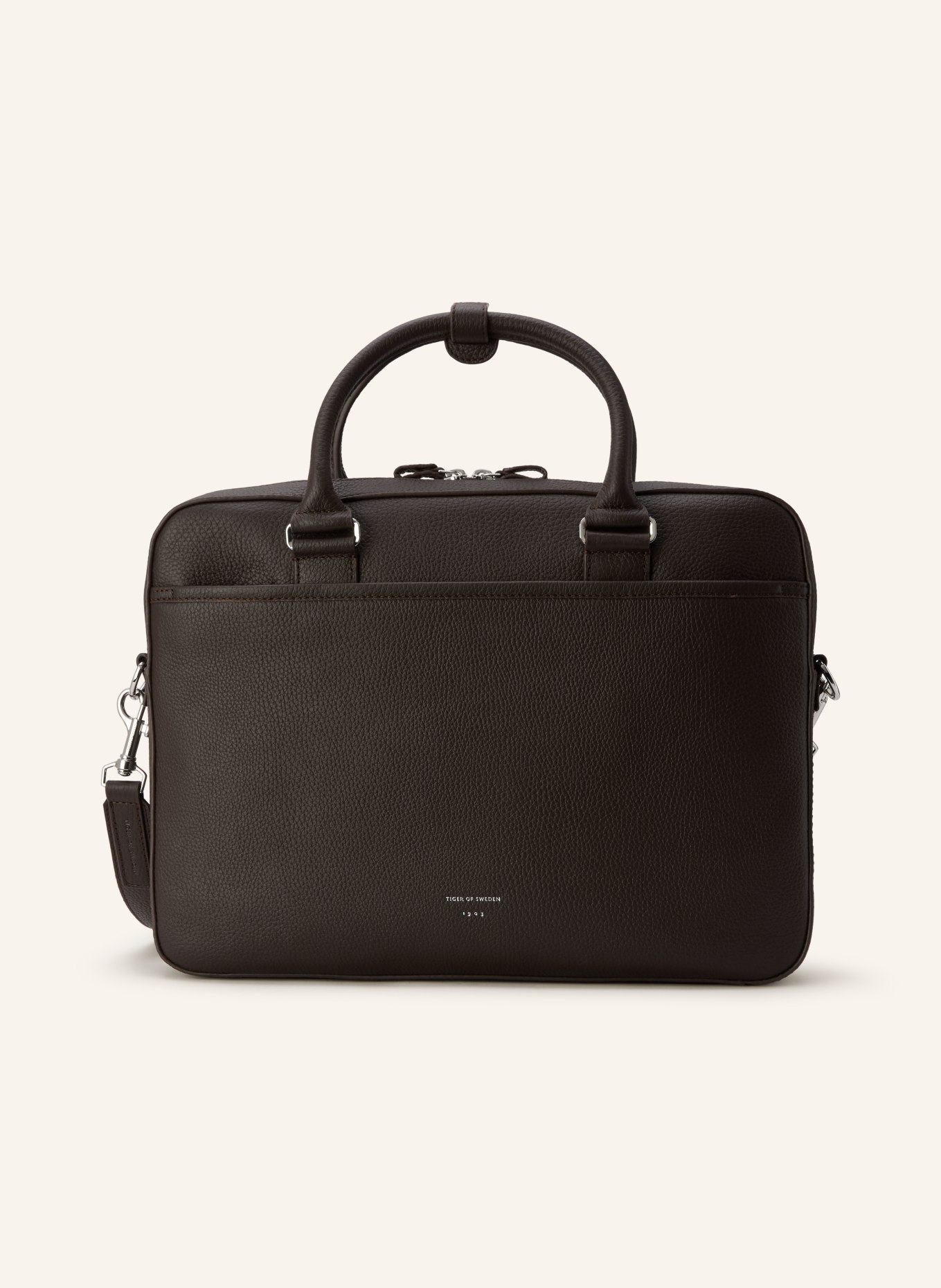 TIGER OF SWEDEN Laptoptas: MARRON FONCÉ