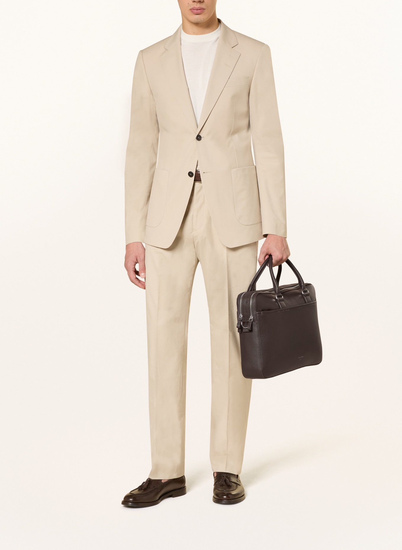 TIGER OF SWEDEN Laptoptas BURIN: MARRON FONCÉ