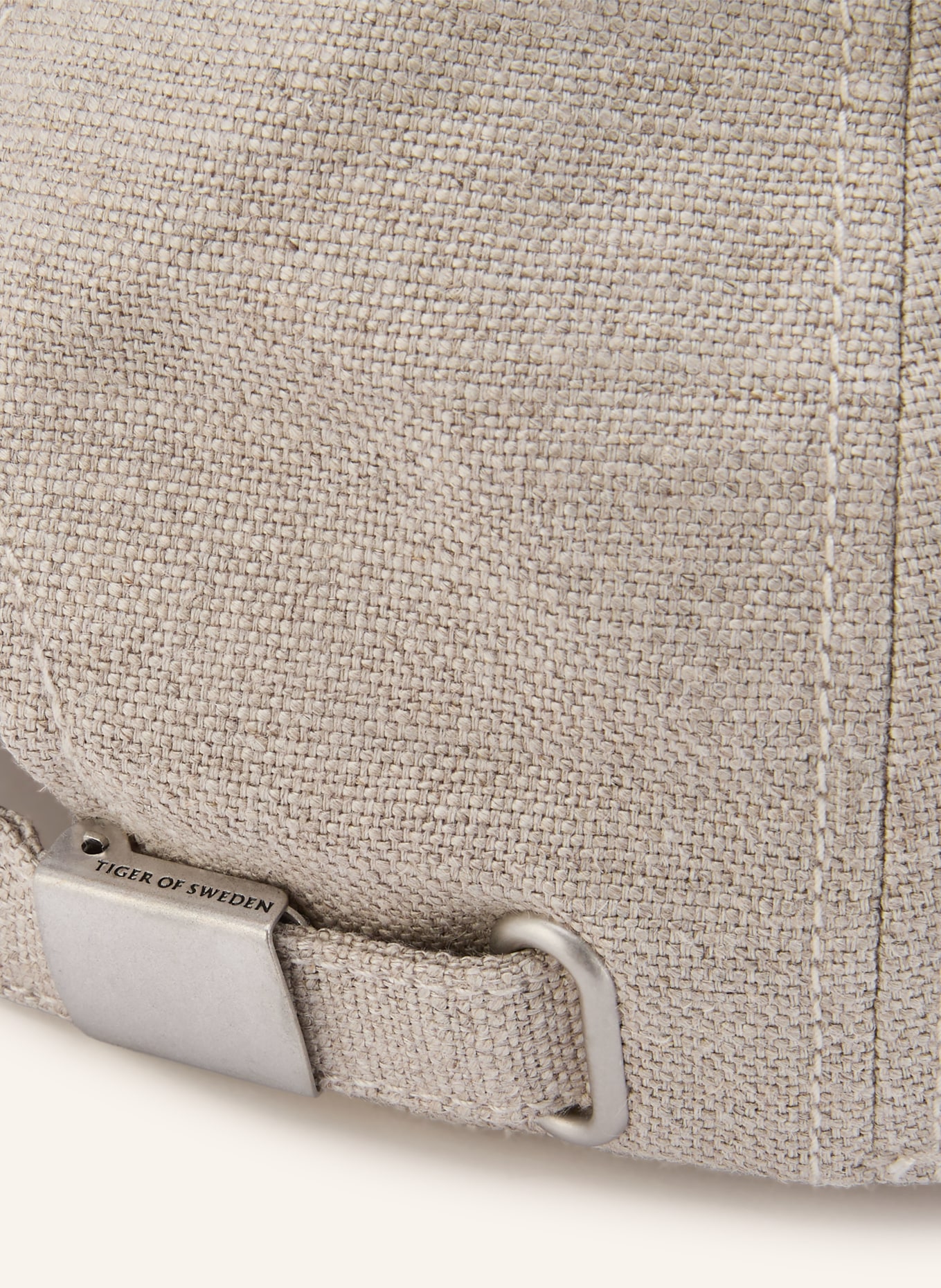 TIGER OF SWEDEN Leinen-Cap HENT: BEIGE