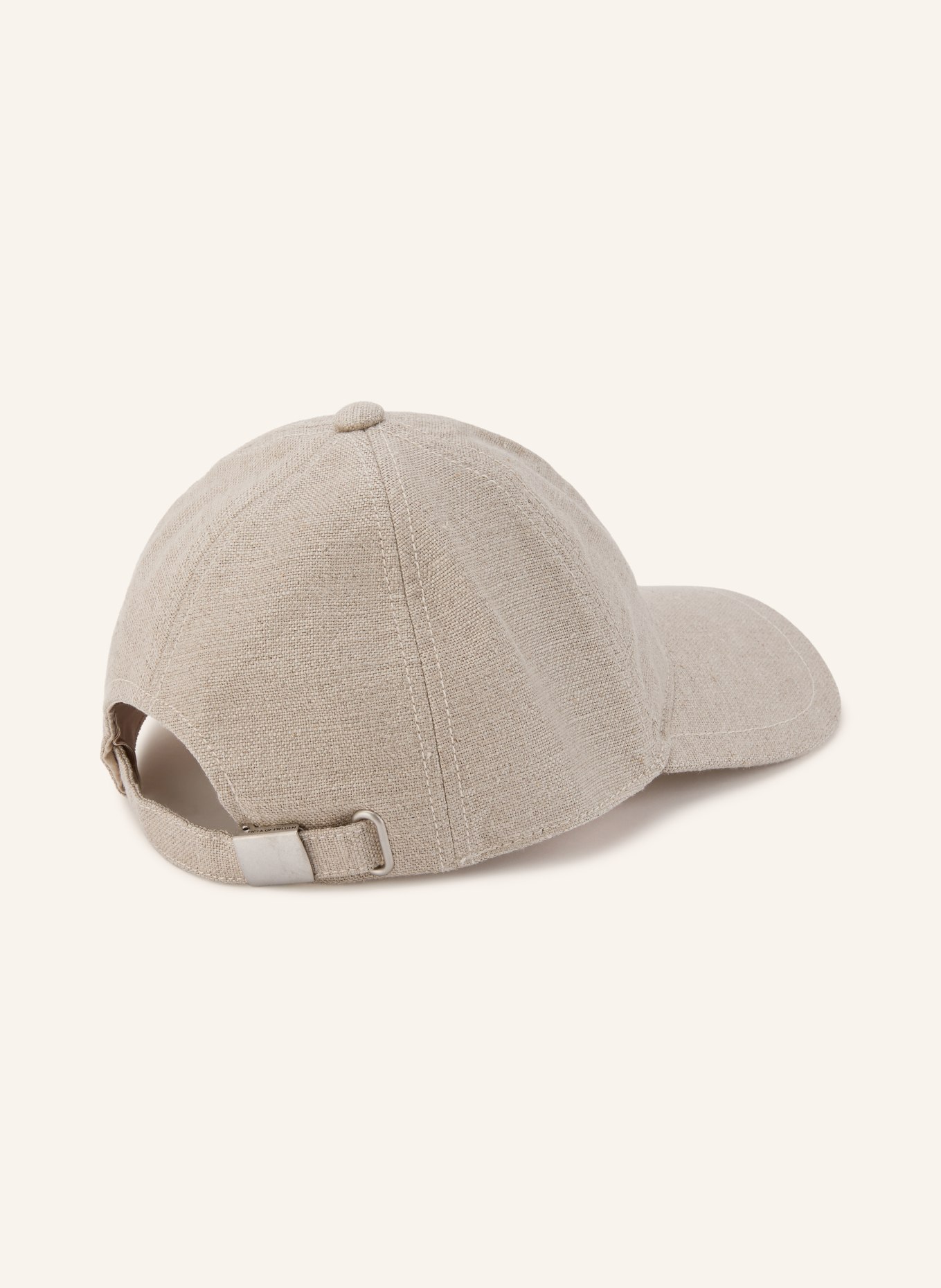 TIGER OF SWEDEN Leinen-Cap HENT: BEIGE