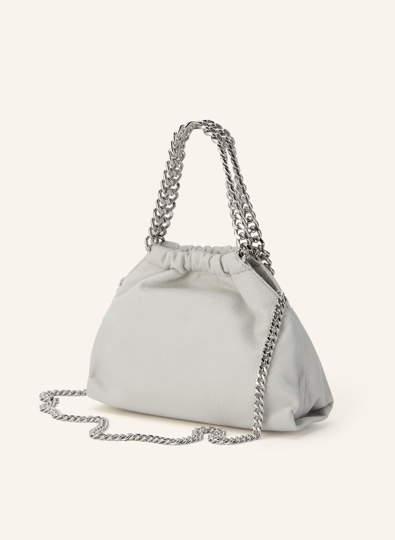 STELLA McCARTNEY Handtas FALABELLA MINI: LICHTGRIJS / ZILVER