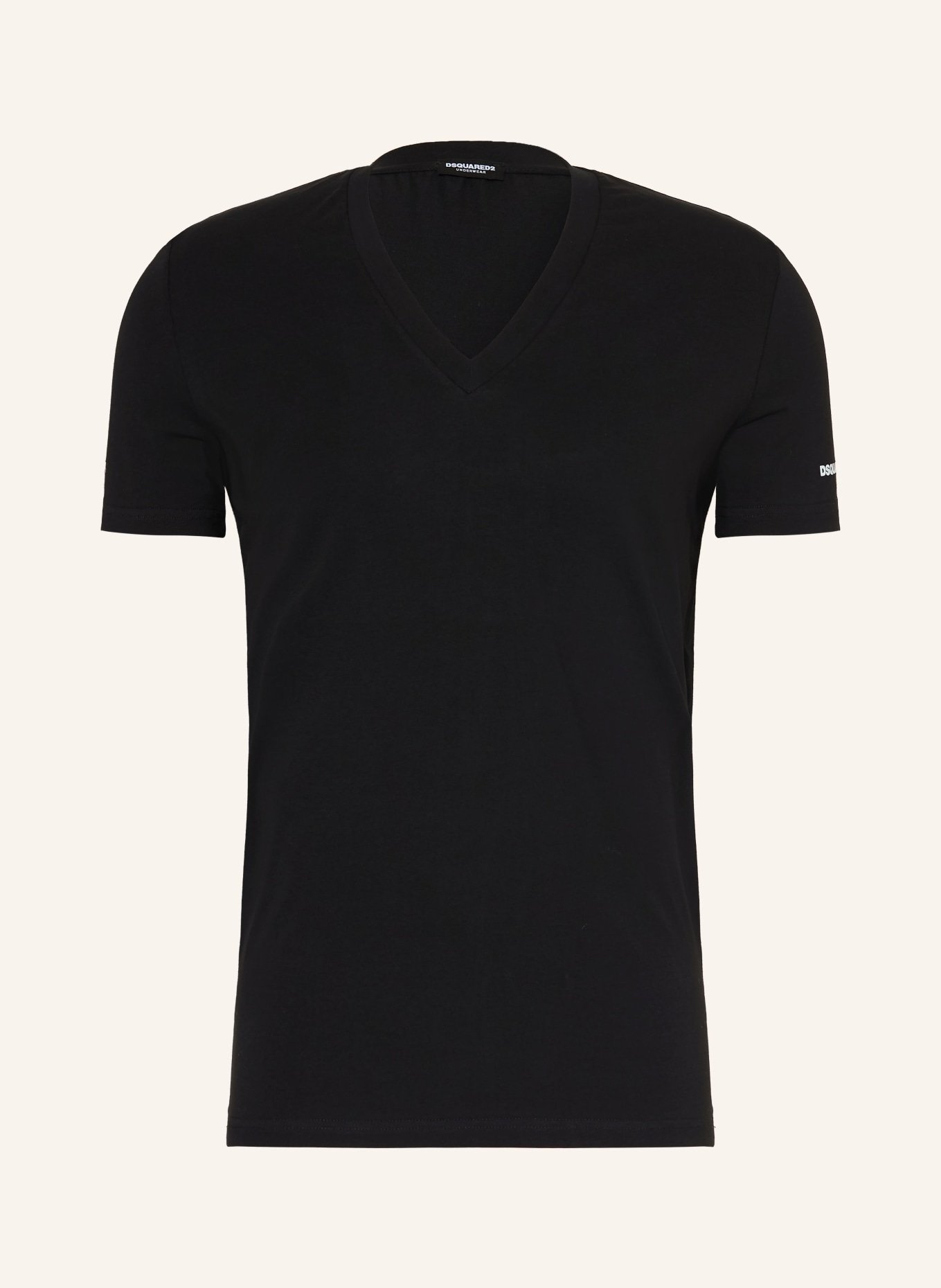 DSQUARED2 V-neck shirt: BLACK