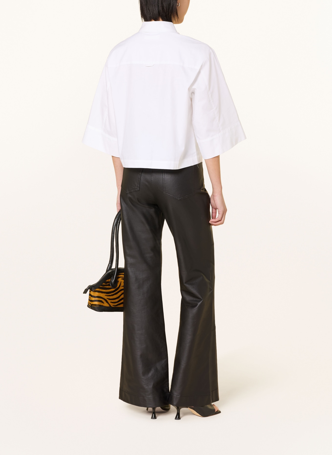 SELECTED Femme Hemdbluse mit 3/4-Arm: WEISS