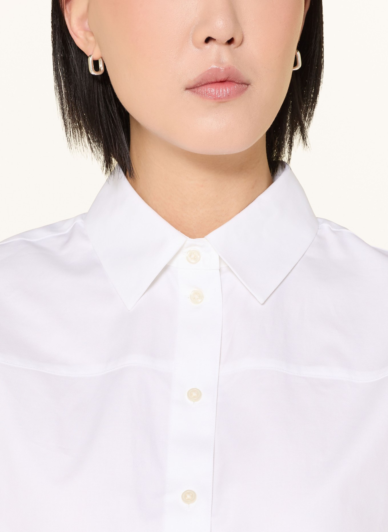 SELECTED Femme Hemdbluse mit 3/4-Arm: WEISS