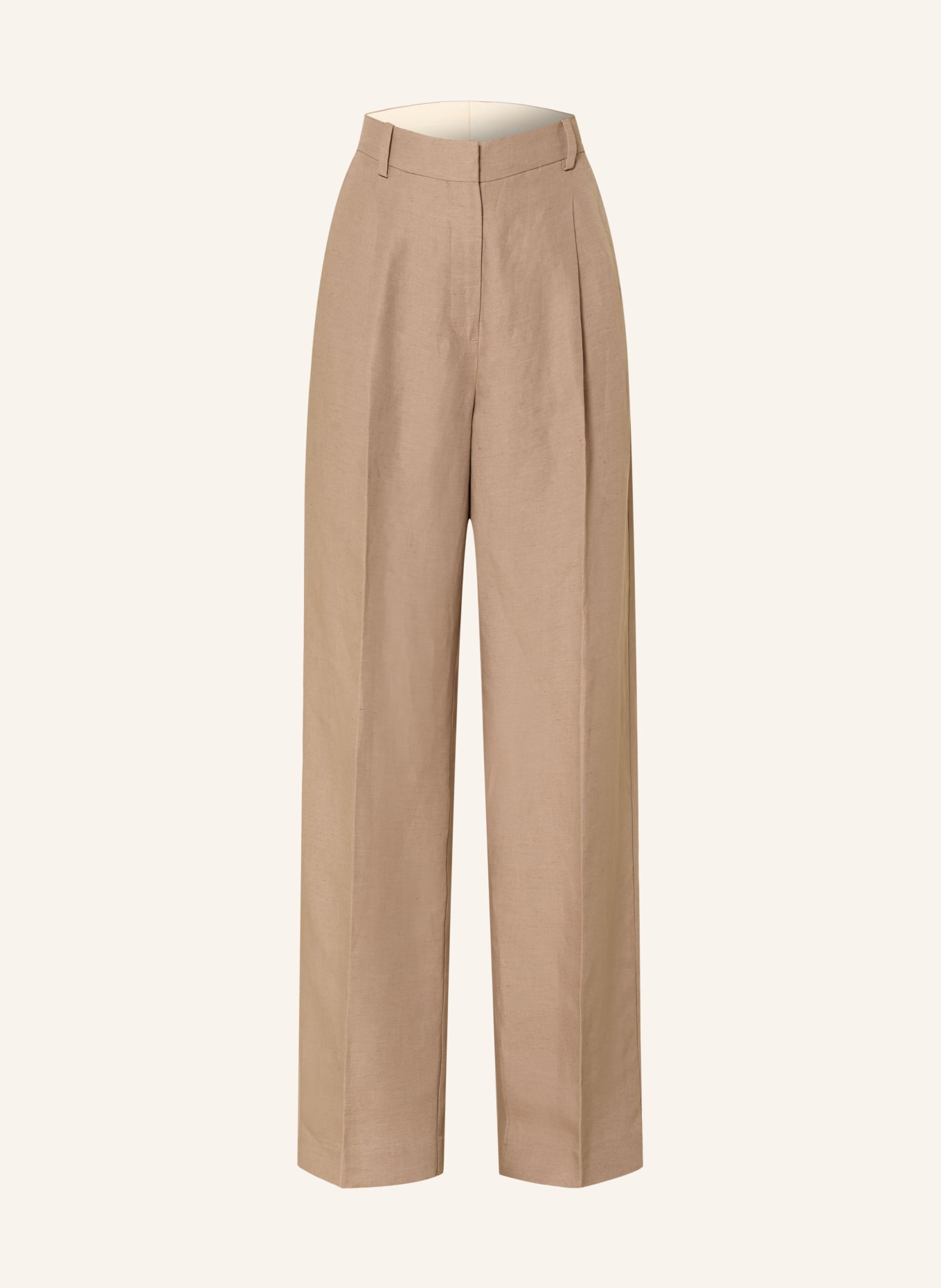 SELECTED Femme Hose mit Leinen: BEIGE